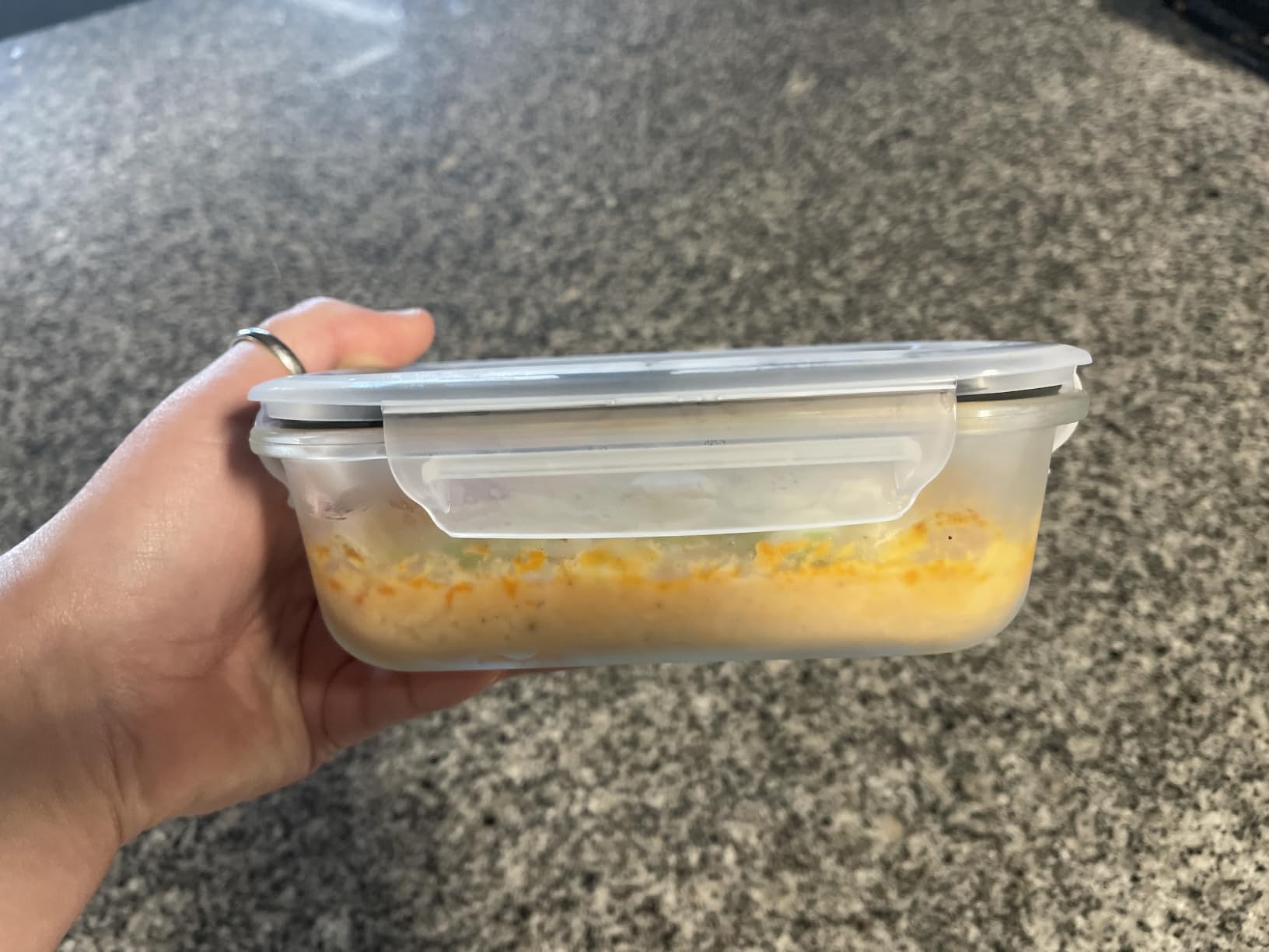 Vtopmart 5Pack 22oz Glass Storage Containers with Lids, Glass Meal Prep Food Container Sets with Snap Airtight Lid for Microwave, Oven, Freezer and Dishwasher, Grey customer photo 2