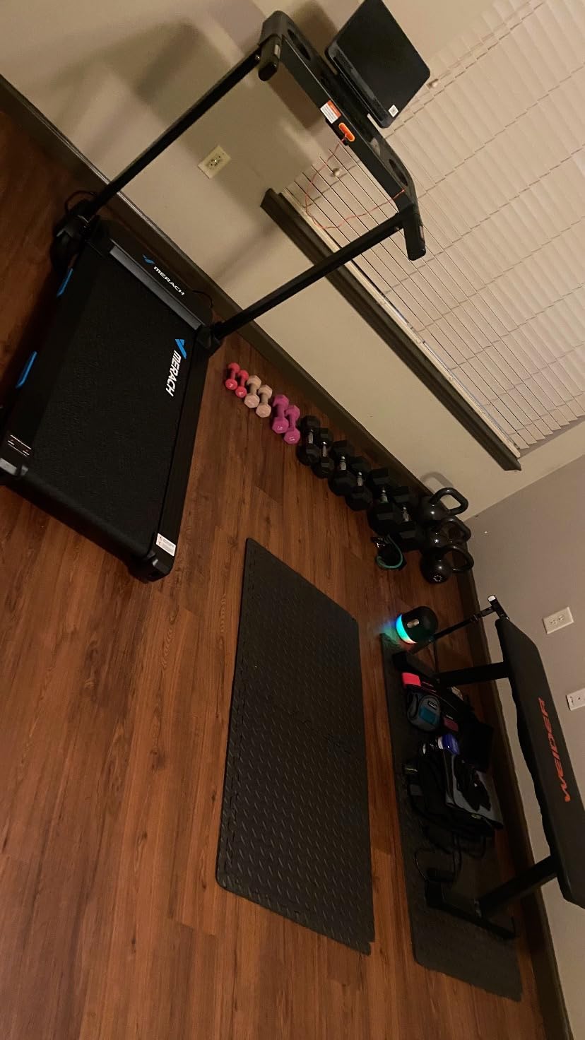 MERACH T12 Foldable Treadmill for Home, 300 LBS Capacity, Wide Running Belt customer photo 1