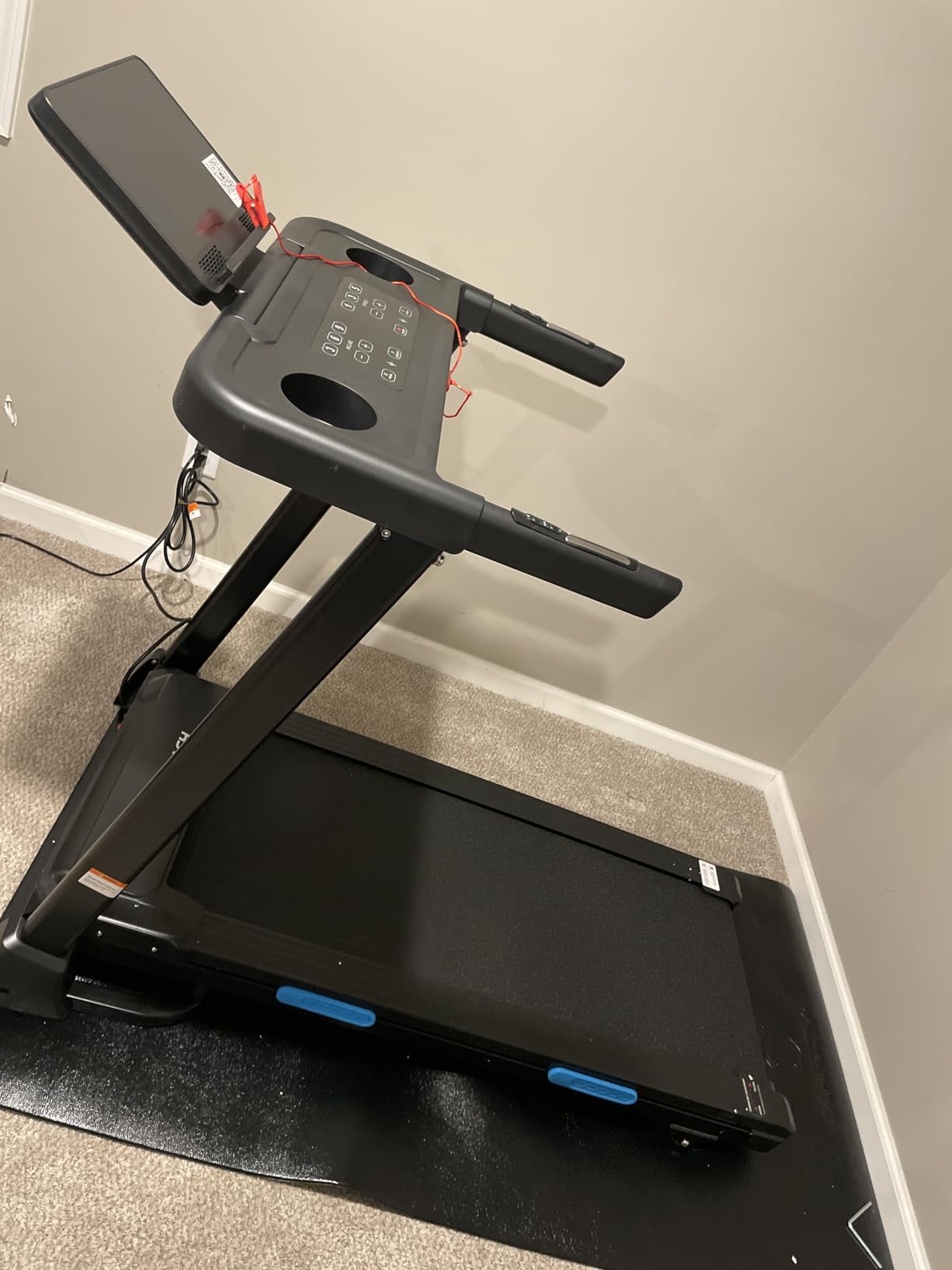 MERACH T12 Foldable Treadmill for Home, 300 LBS Capacity, Wide Running Belt customer photo 2