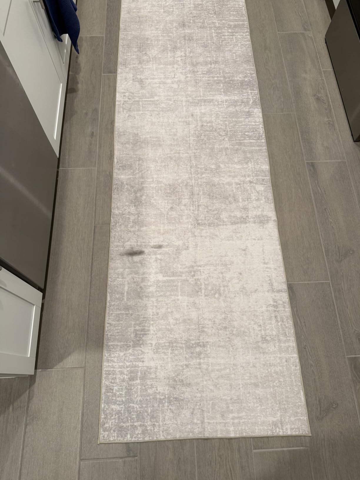 2x6 Hallway Washable Runner Rug : Vintage Soft Kitchen Laundry Runner with Non Slip Backing Farmhouse Entryway Living Room Floor Mat Stain Resistant Carpet for Bedroom Bathroom Distressed Beside Rug customer photo 2