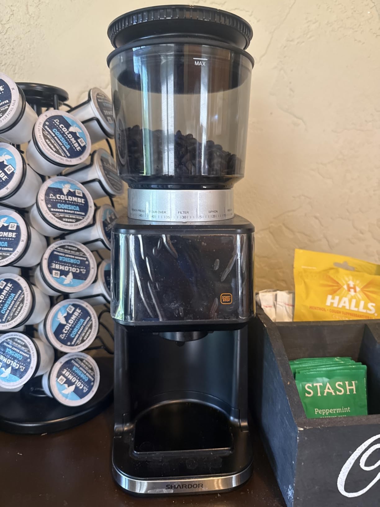 SHARDOR Conical Burr Espresso Coffee Grinder Electric with Precision Timer 2.0, Touchscreen Adjustable Burr Mill with 51 Precise Settings for Home Use, Anti-static, Stainless Steel customer photo 1