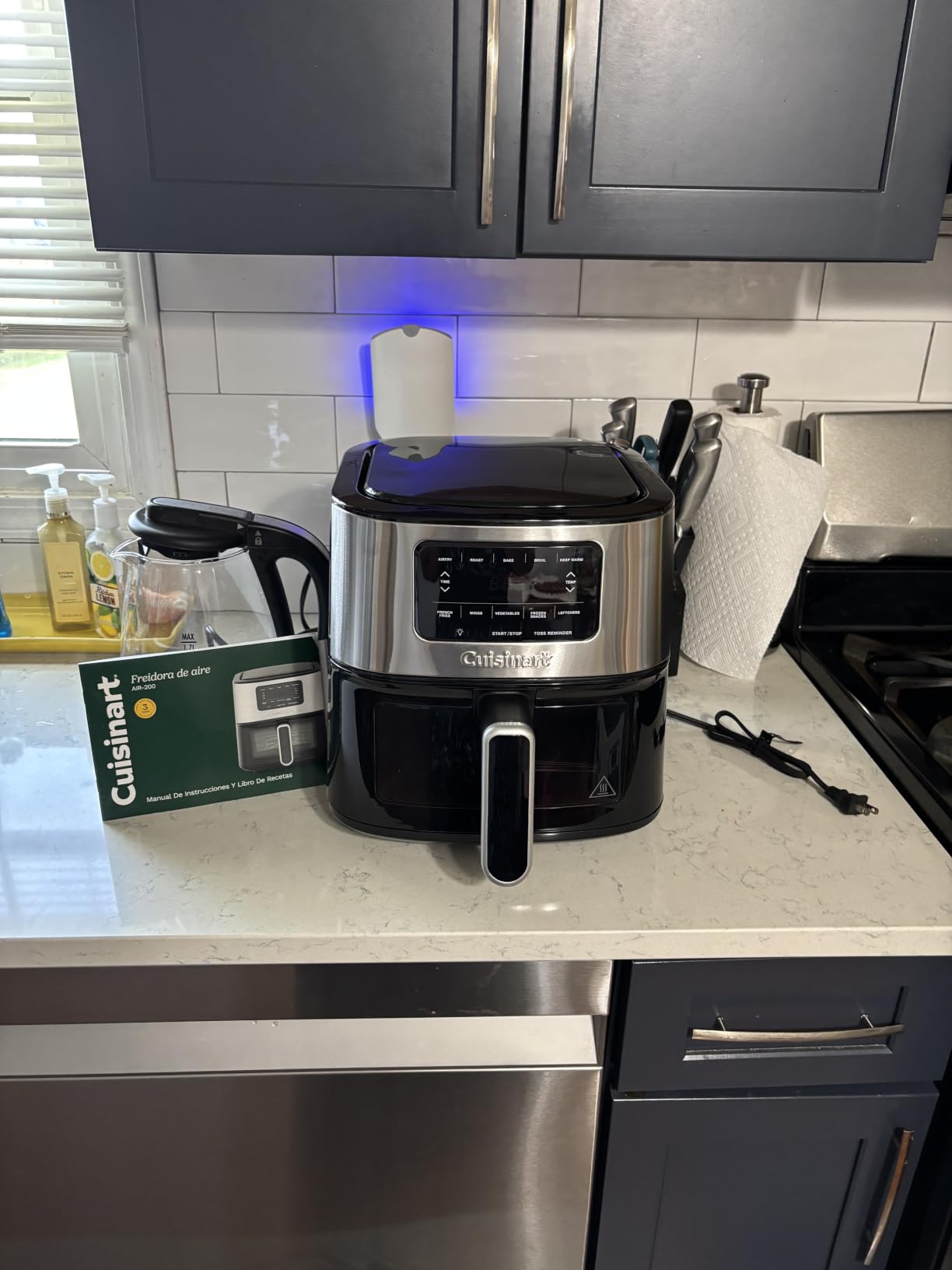 Cuisinart Air Fryer, 2.6-Quart Compact Basket Fryer with 3 Cooking Functions to Air Fry, Roast, and Bake, 3 Airfryer Presets, Dishwasher-Safe Parts, AIR-80, Stainless Steel & Black customer photo 2