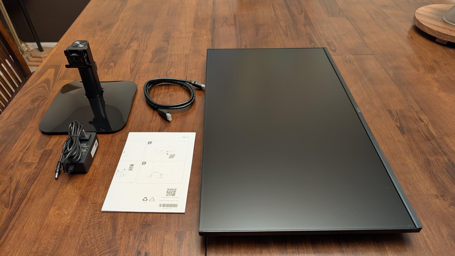 Acer 27in FHD 1920x1080 IPS 120Hz Office Monitor KB272 G0bi | 1ms, AdaptiveSync (FreeSync Compatible), sRGB 99%, HDMI, VGA, VESA Mountable, Bluelight Filter, Flickerless Technology customer photo 2