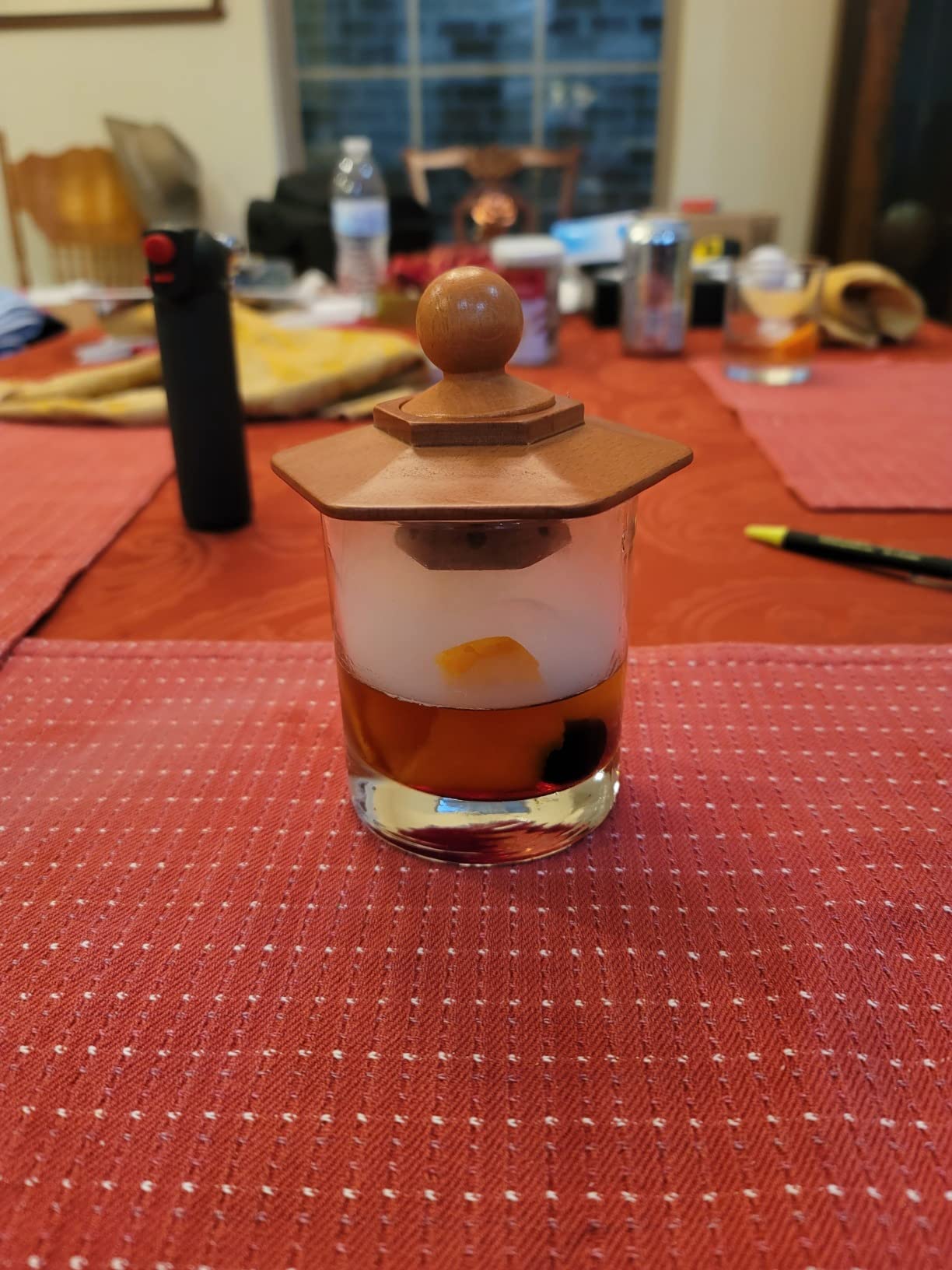 Whiskey Ice Cube Mold, Round Ice Ball Maker Set with Lid & Bin (2 Pack) | Storage Bin, Trays, and Tongs for Bourbon & Cocktails. Perfect Gifts for Whiskey Lovers. customer photo 2