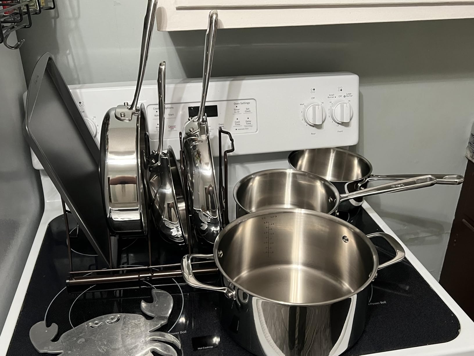 T-fal Pro Tri-Ply Stainless Steel Cookware Set, 10 Piece-Induction Compatible, Oven Safe 500F, Lids-350F, Even Heat, Professional Quality, Durable, Induction Pots and Pans Set, Silver customer photo 2