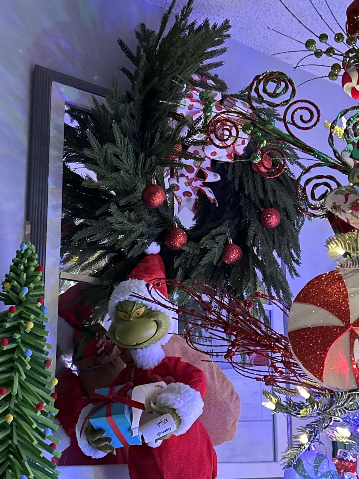 Artgar 26 Inch Pine Wreath - Christmas Wreaths for Front Door | Real Touch Pine Wreath - Large Artificial Green Wreaths for Home Mantel Wall Window Porch Farmhouse Indoor Outdoor Xmas Decor customer photo 1