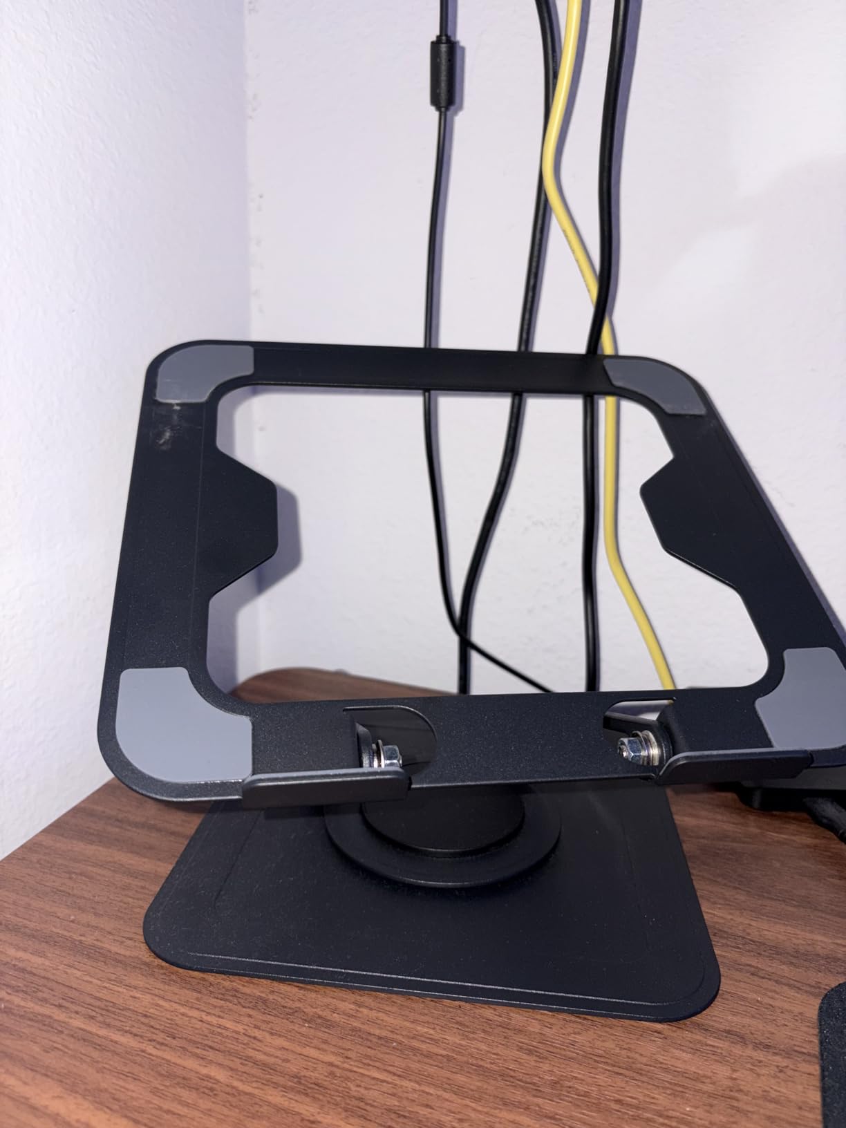LOXP Adjustable Laptop Stand, Computer Stand with 360 Rotating Base | Ergonomic Laptop Riser Mount for Desk Foldable Protable Computer Desk Fits with MacBook Pro Air customer photo 1