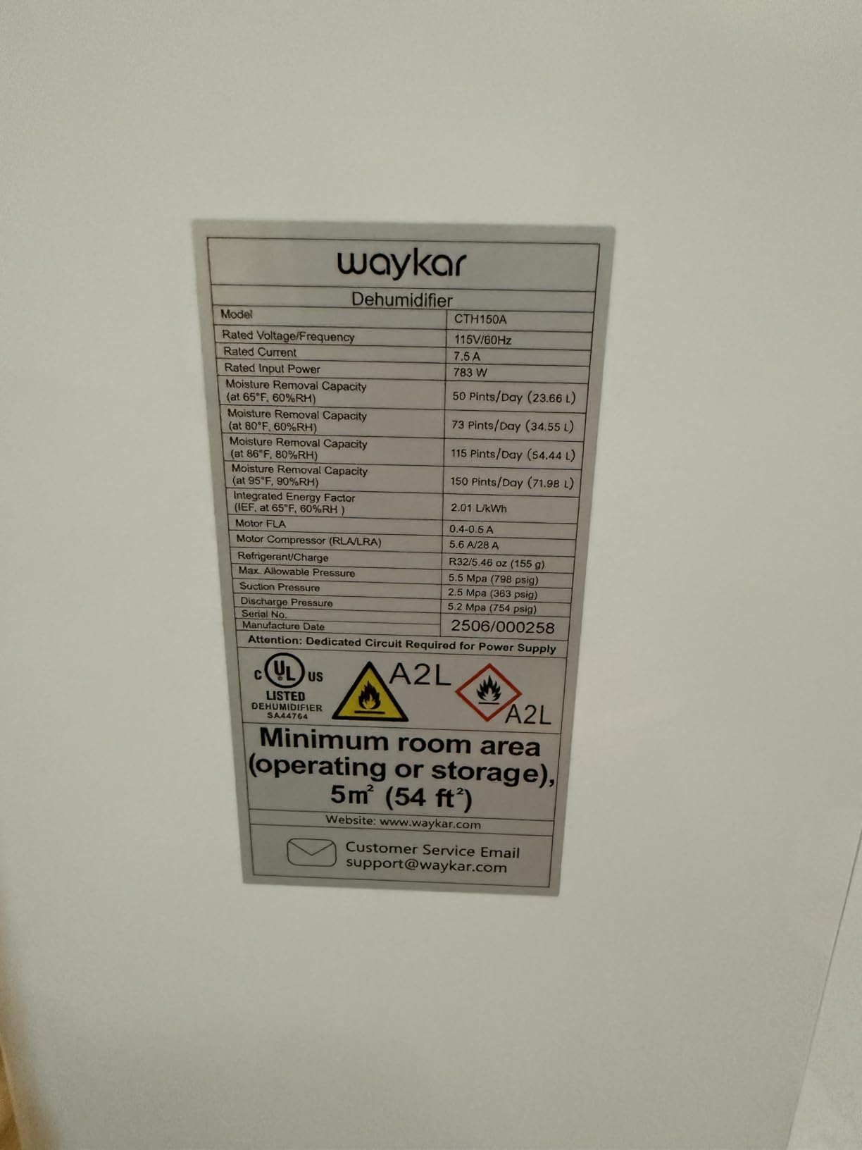 Waykar 6000 Sq.Ft Energy Star Dehumidifier for Basement & Home, 120 Pint/Day with Drain Hose & Tank, Ultra Quiet (40 dB), Smart Auto Comfort Mode | Temperature-Sensing Auto Mode, Auto-defrost, Continuous drainage support customer photo 2
