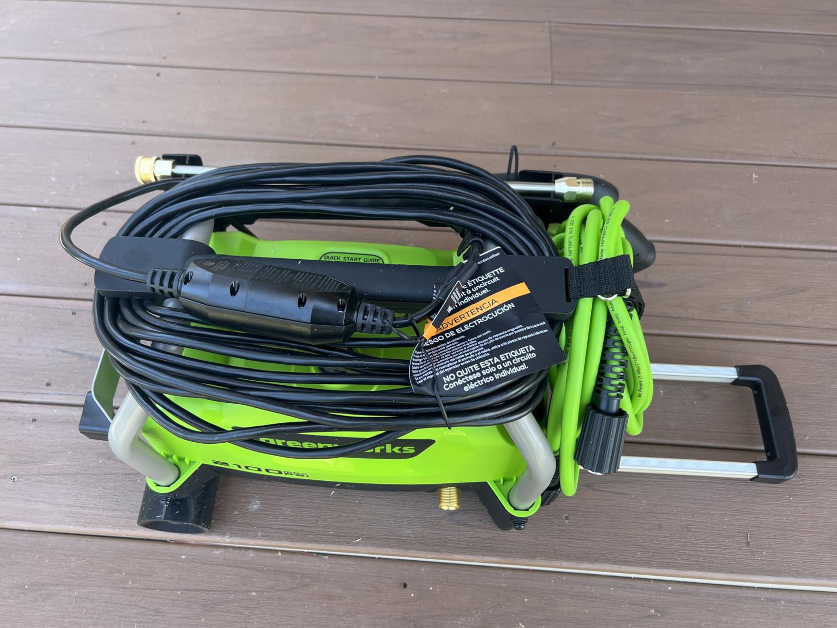 Greenworks 2100 PSI (1.2 GPM) Electric Pressure Washer customer photo 1