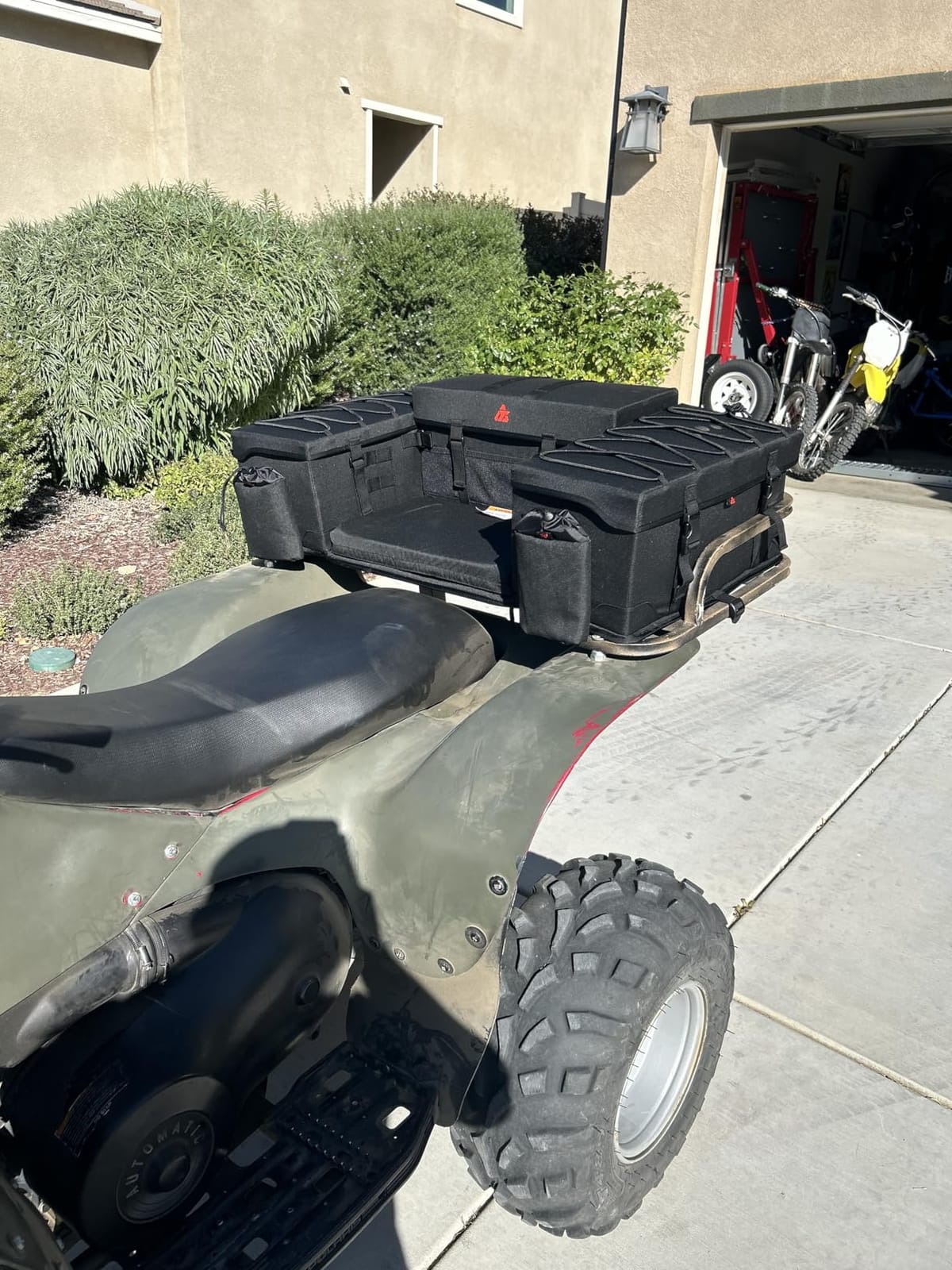 Tusk Trail-Runner ATV Rear Rack Bag - All Weather - Heavy Duty - Padded Seat - Insulated Cooler - Universal Compatible with Most ATVs customer photo 2