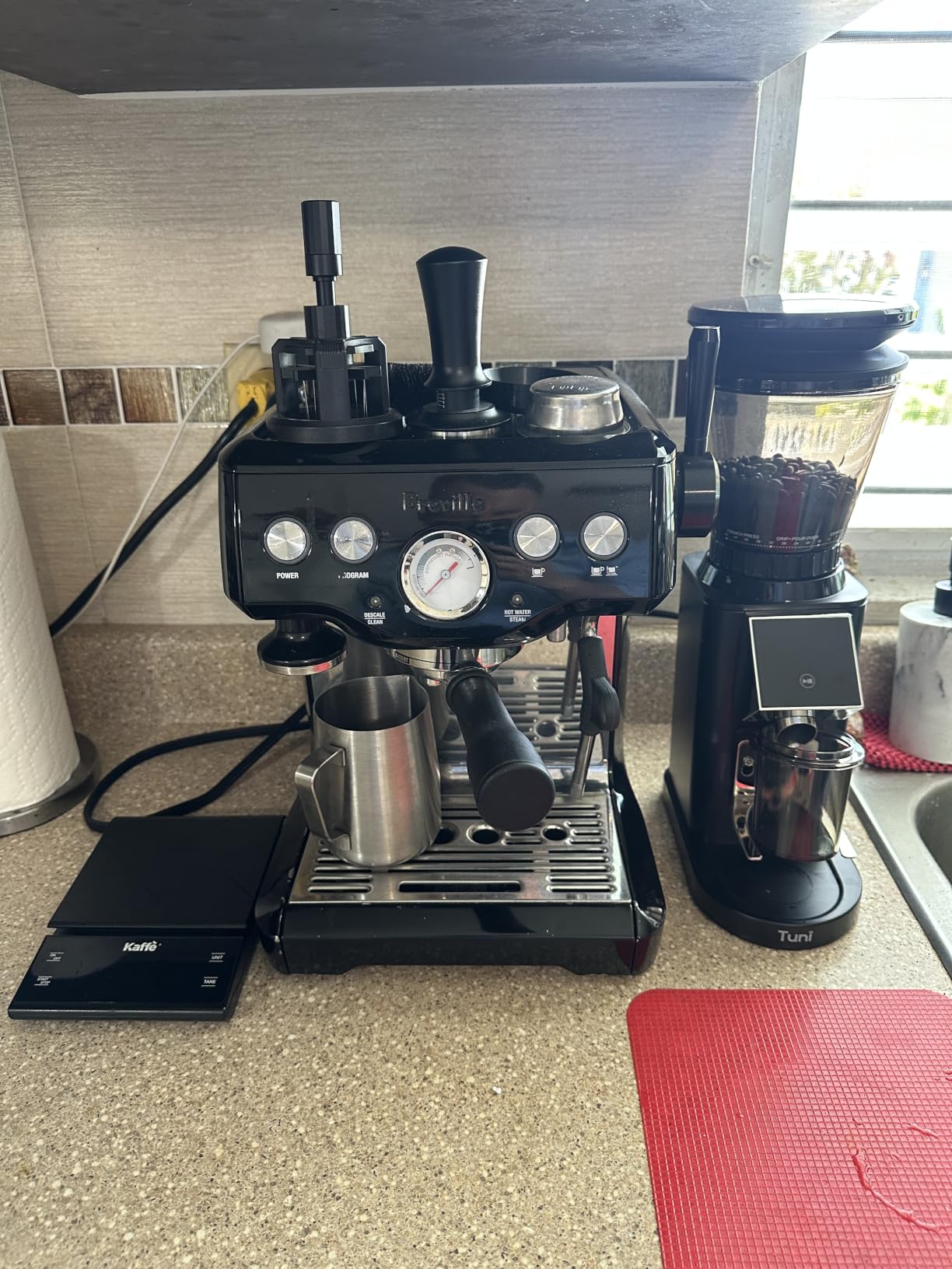 Tuni G1 Conical Burr Coffee Grinder, 48 Grind Settings, Ivory customer photo 2