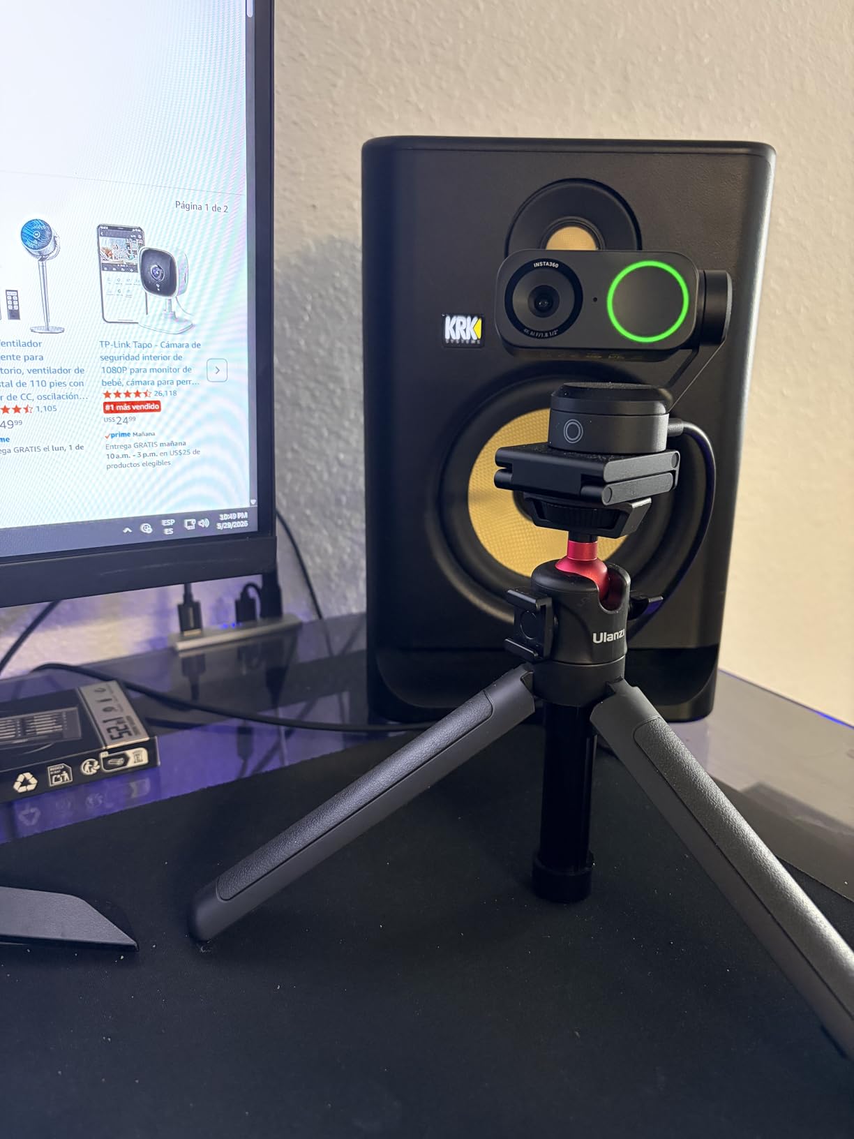 Insta360 Link 2 - PTZ 4K Webcam for PC/Mac, 1/2 inch Sensor, AI Tracking, HDR customer photo 2