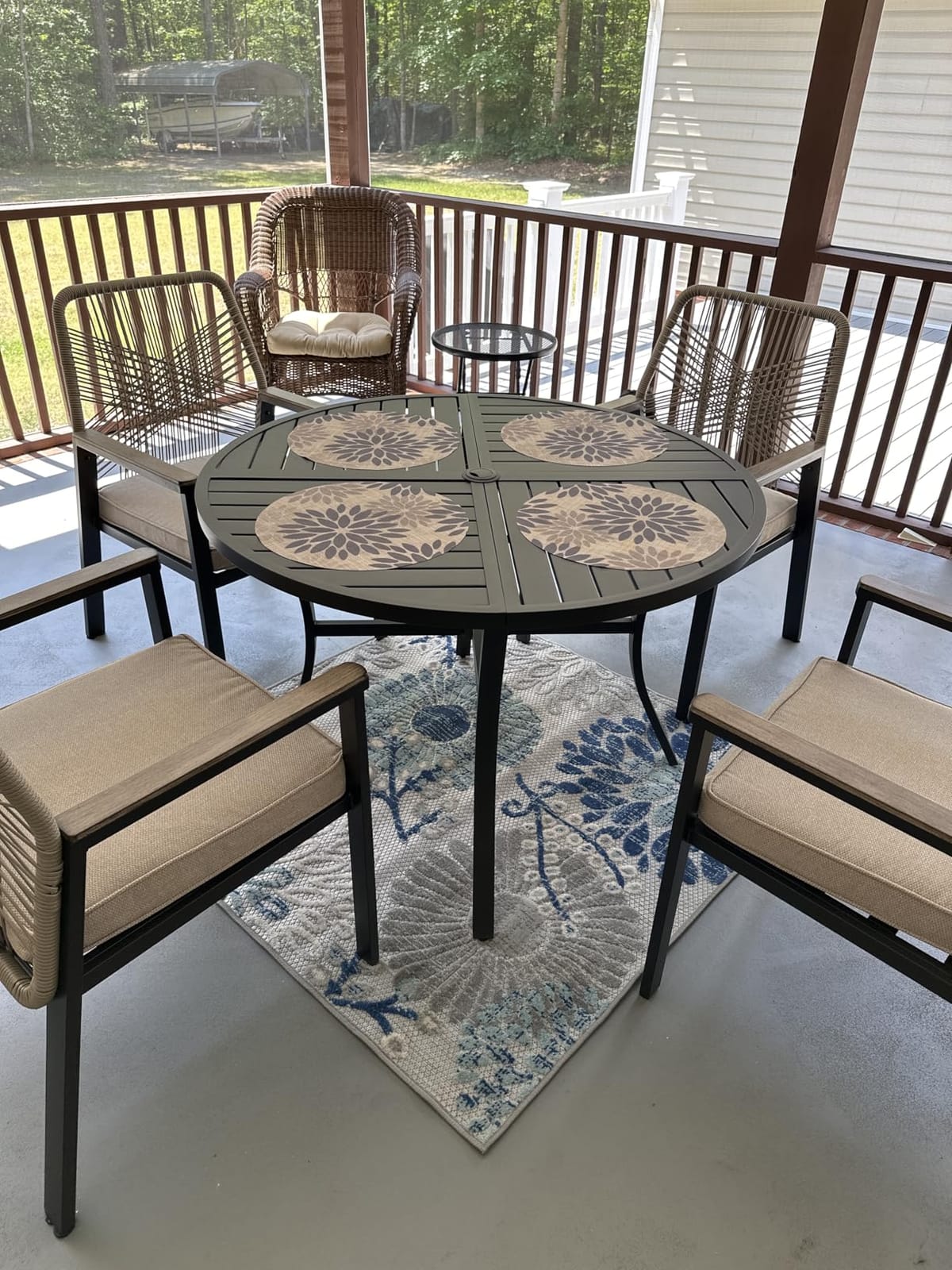 SUNSHINE VALLEY 9pc Patio Dining Set, 83