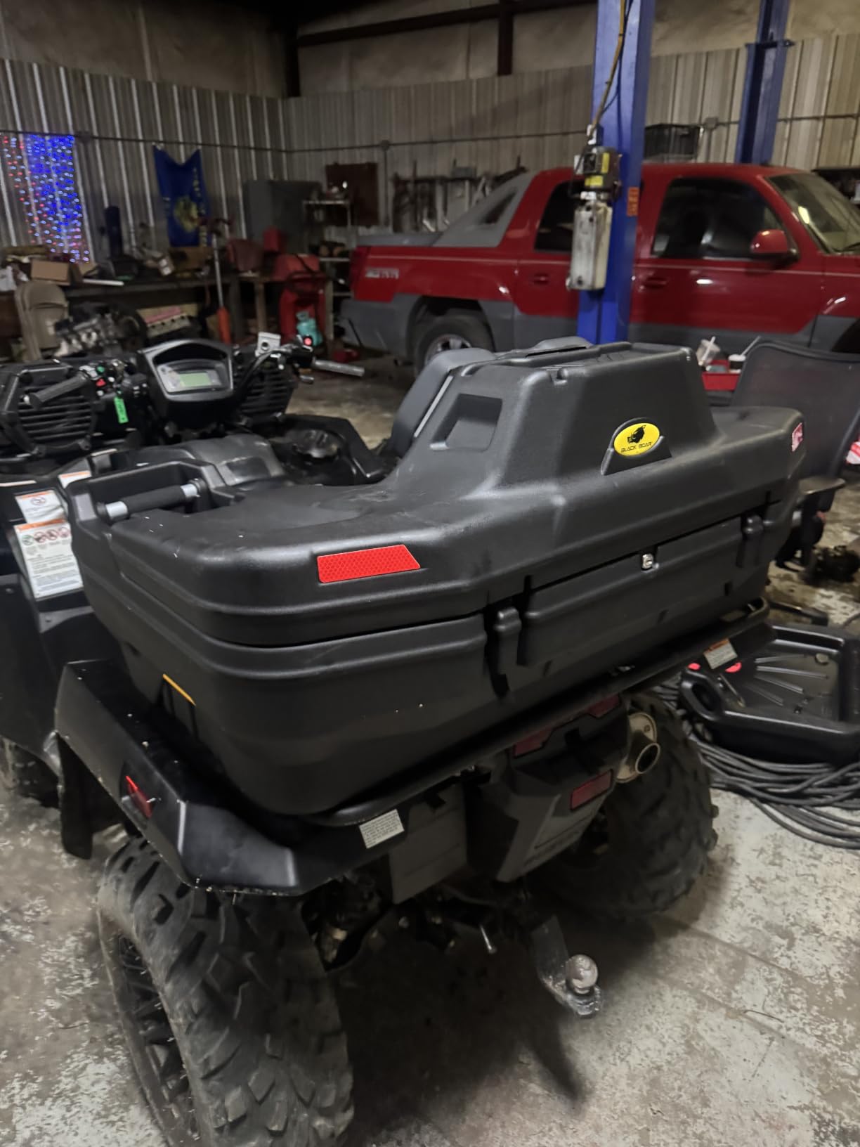 Black Boar ATV Rear Storage Box & Lounger Seat, 66014 | Large-Sized Seats with Increased Durability and Cushioned Support, Compatible with Most Tubular Racks customer photo 2