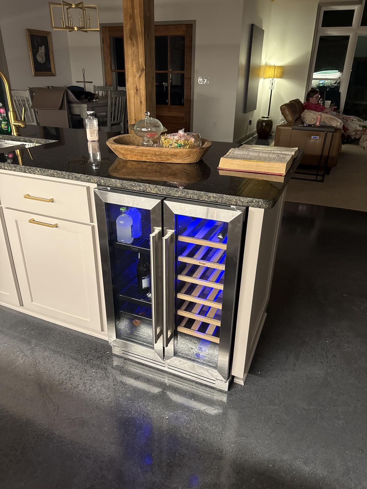Yeego 24 Inch Wine Fridge, 52 Bottle Dual Zone Wine Cooler with Glass Door | Built-In or Freestanding, Under Counter Wine Refrigerator with 40-65°F | For Home Bar, Kitchen customer photo 1