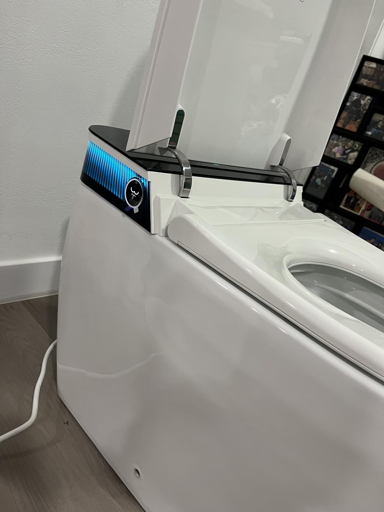 HOROW T38 Artistic Smart Toilet, Bidet Toilet with Powerful Flush, Auto Open/Close Lid, Instant Warm Water, Elongated Heated Seat, Dryer, Night Light, Deodorization customer photo 1