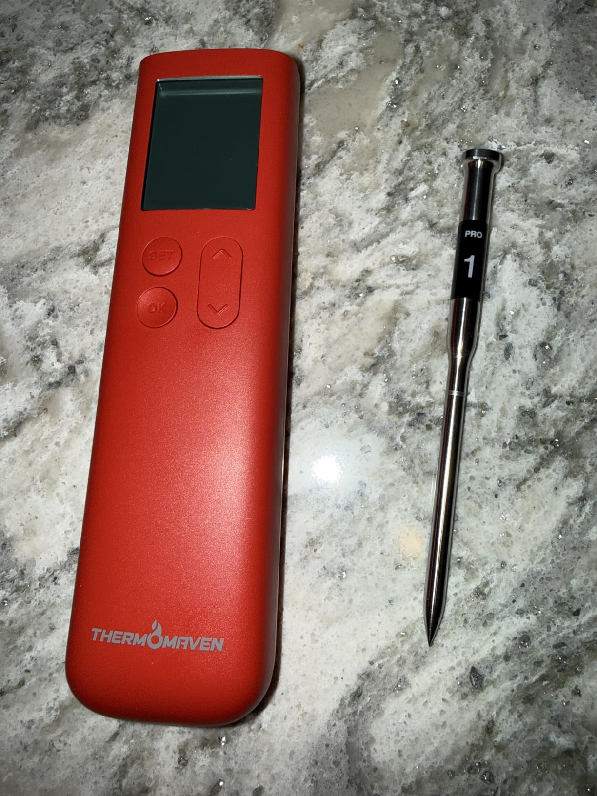 ThermoMaven Sub-1G Smart Wireless Meat Thermometer with Standalone Base, 10X Enhanced Signal, WiFi Unlimited Range, NIST Certified Accuracy customer photo 1