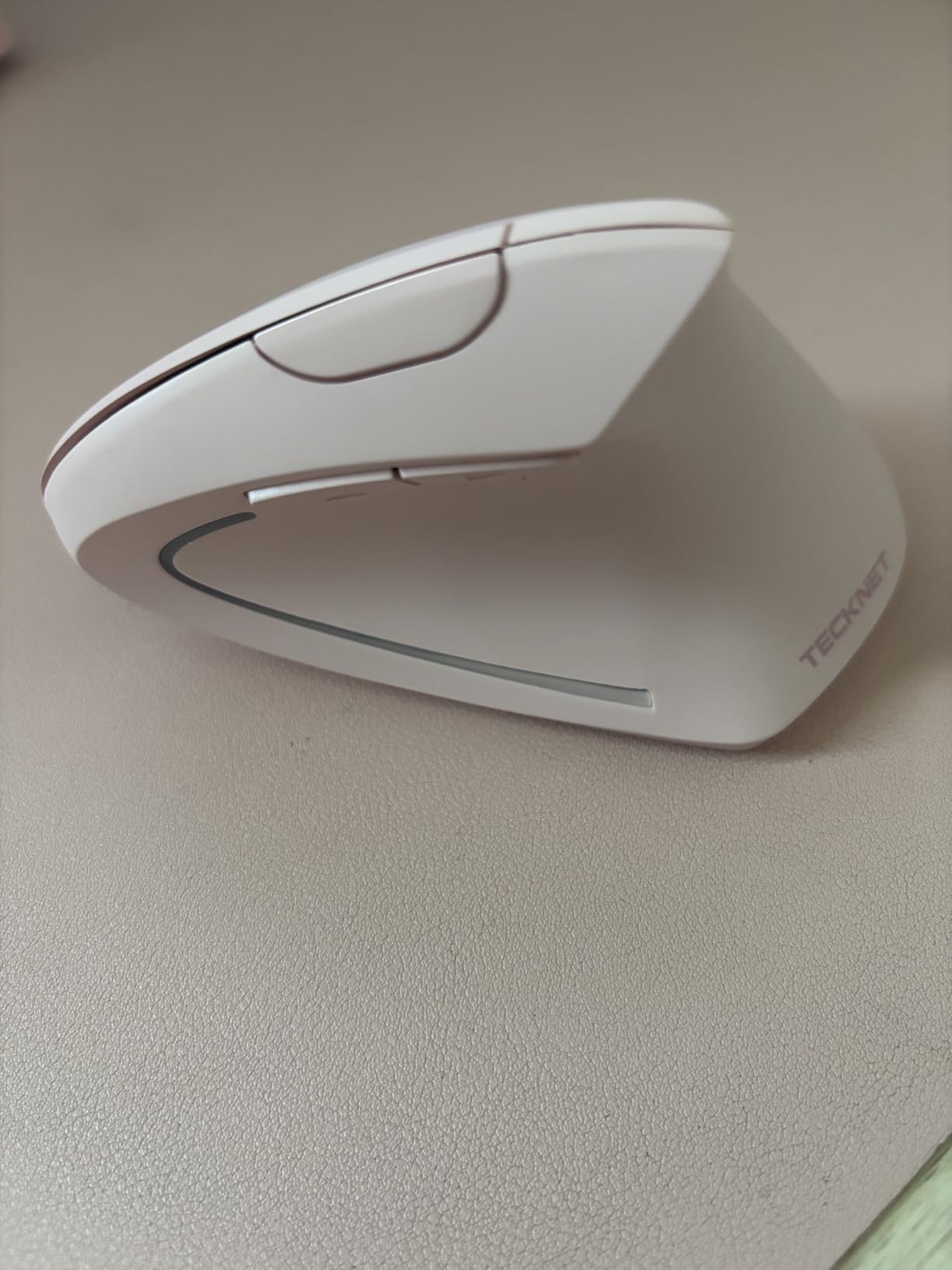 TECKNET Ergonomic Mouse, 4800 DPI Wireless Bluetooth Vertical, 3-Device | Switch Among 3 Devices, 6 DPI Levels, BT 5.0/2.4G USB-A, Quiet Clicks, 6 Buttons, Battery-Powered, Right-Handed, Black customer photo 2