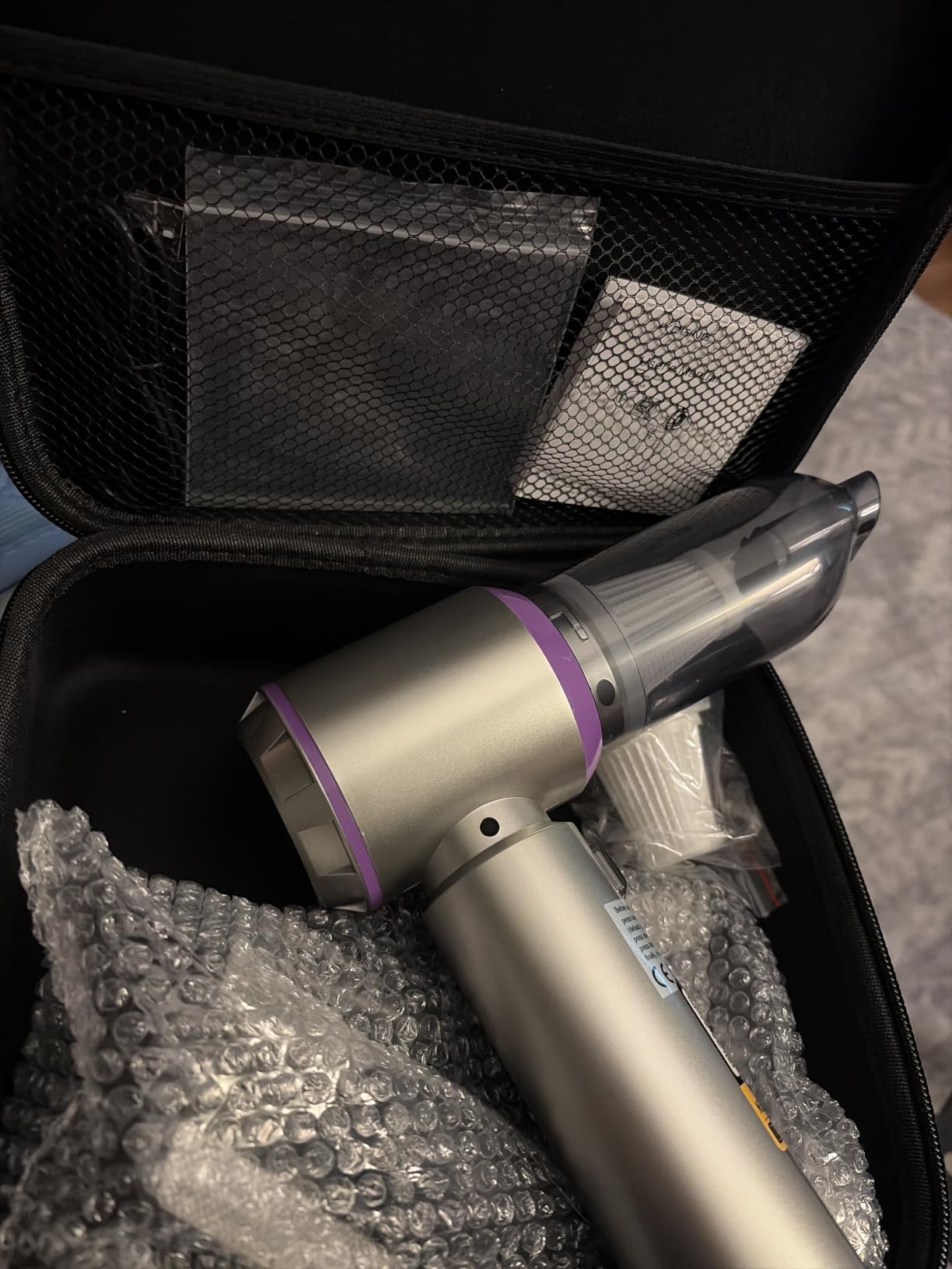 Vacuum/Air Duster 80,000RPM Super Power Mini Car Vacuum Cleaner | 80,000 RPM Portable Rechargeable Dust Blower Gun, High Power Suction Pump, Car Interior Cleaning detailing Kit for Home customer photo 1
