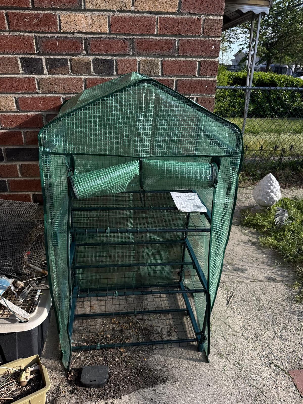 4-Tier Mini Greenhouse for Indoor Outdoor | Small Plastic Plant Green House Portable Greenhouses with Durable PE Cover for Seedling customer photo 2