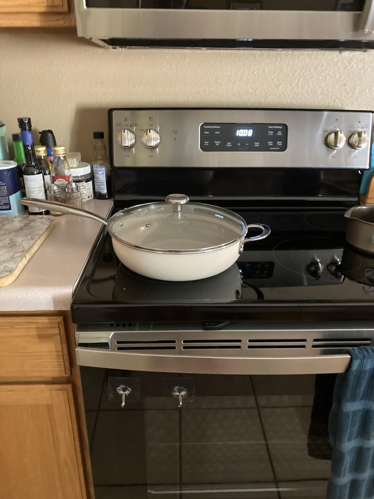 Redchef Ceramic Saute Pan with Lid, Nonstick Deep Frying Pan, 5QT Jumbo Cooker with Helper Handle & Lid customer photo 2