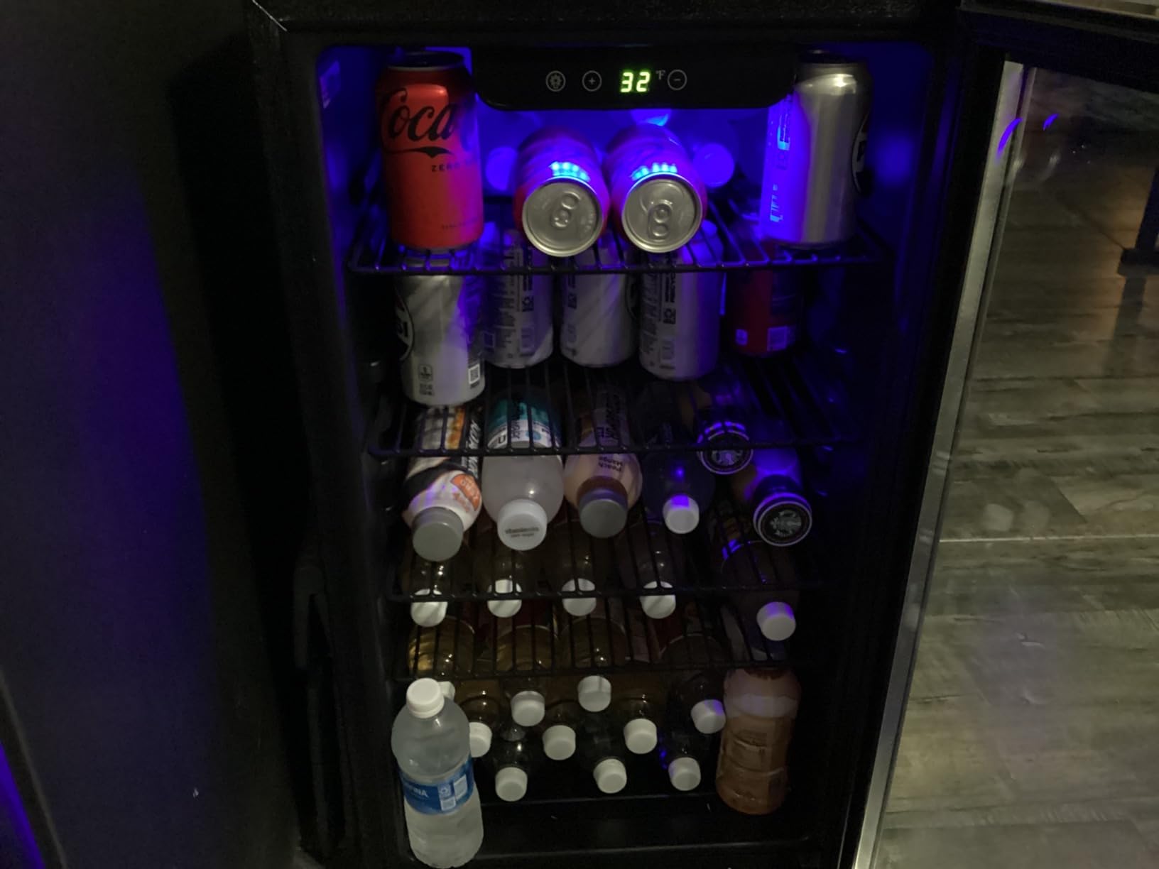 4.5 Cu.ft Beverage Refrigerator Cooler, 145 Can Mini Fridge with Digital Temperature Display for Soda Beer Wine customer photo 2