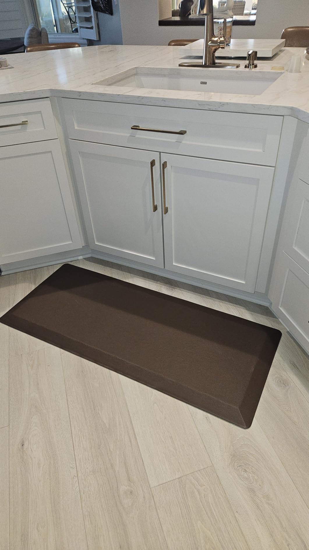 Tyrot Extra Thick Anti Fatigue Mat for Kitchen Floor, 20x32, Black | 9/10 Inch Thick, Cushioned Standing Desk Mat, Memory Foam Ergonomic, Non-Slip Comfort Waterproof Rug for Office, Sink, Garage customer photo 2