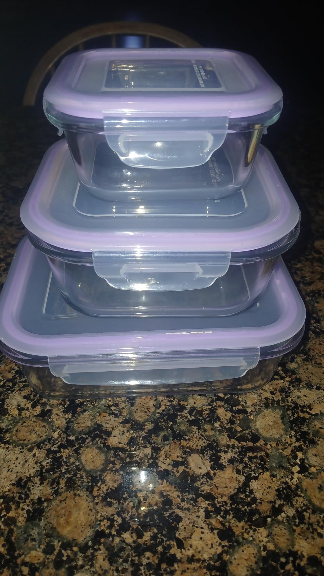 HOMBERKING 18 Piece Glass Food Storage Containers with Lids, Glass Meal Prep Containers, Airtight Lunch Bento Boxes, BPA-Free & Leak Proof, Oven, Freezer and Dishwasher Safe (9 lids & 9 Containers) customer photo 2