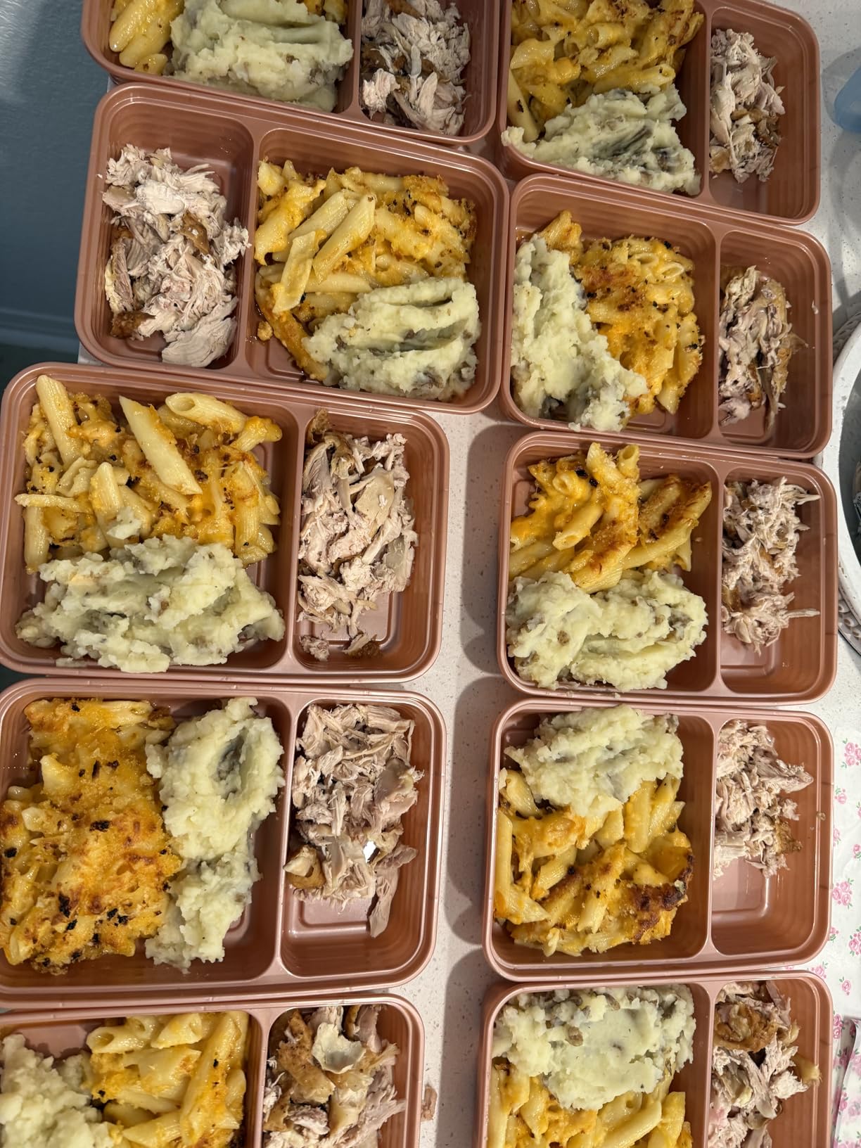 Prep - 20-Piece 2-Compartment Reusable Meal Prep Containers with Lids, PFAS & BPA Free Materials, Durable, Microwave, Freezer, & Dishwasher Safe To Go Food Storage (Sweet Pea Glitter) customer photo 1
