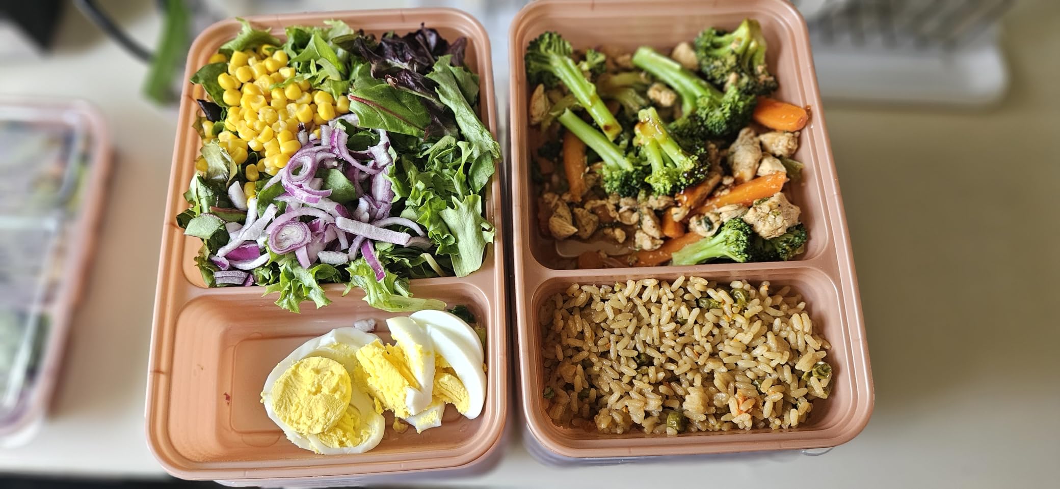 Prep - 20-Piece 2-Compartment Reusable Meal Prep Containers with Lids, PFAS & BPA Free Materials, Durable, Microwave, Freezer, & Dishwasher Safe To Go Food Storage (Sweet Pea Glitter) customer photo 2
