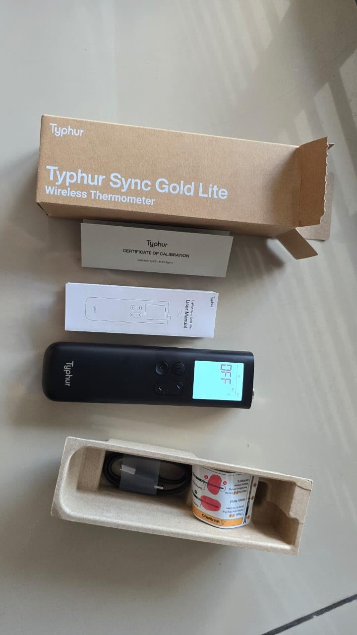 Typhur Sync Gold Gen2 Sub-1G Wireless Meat Thermometer with 6 Sensors and LCD, Enhanced 10X Signal Stability, Unlimited WiFi Range for BBQ, Oven, Smoker, Grill customer photo 1