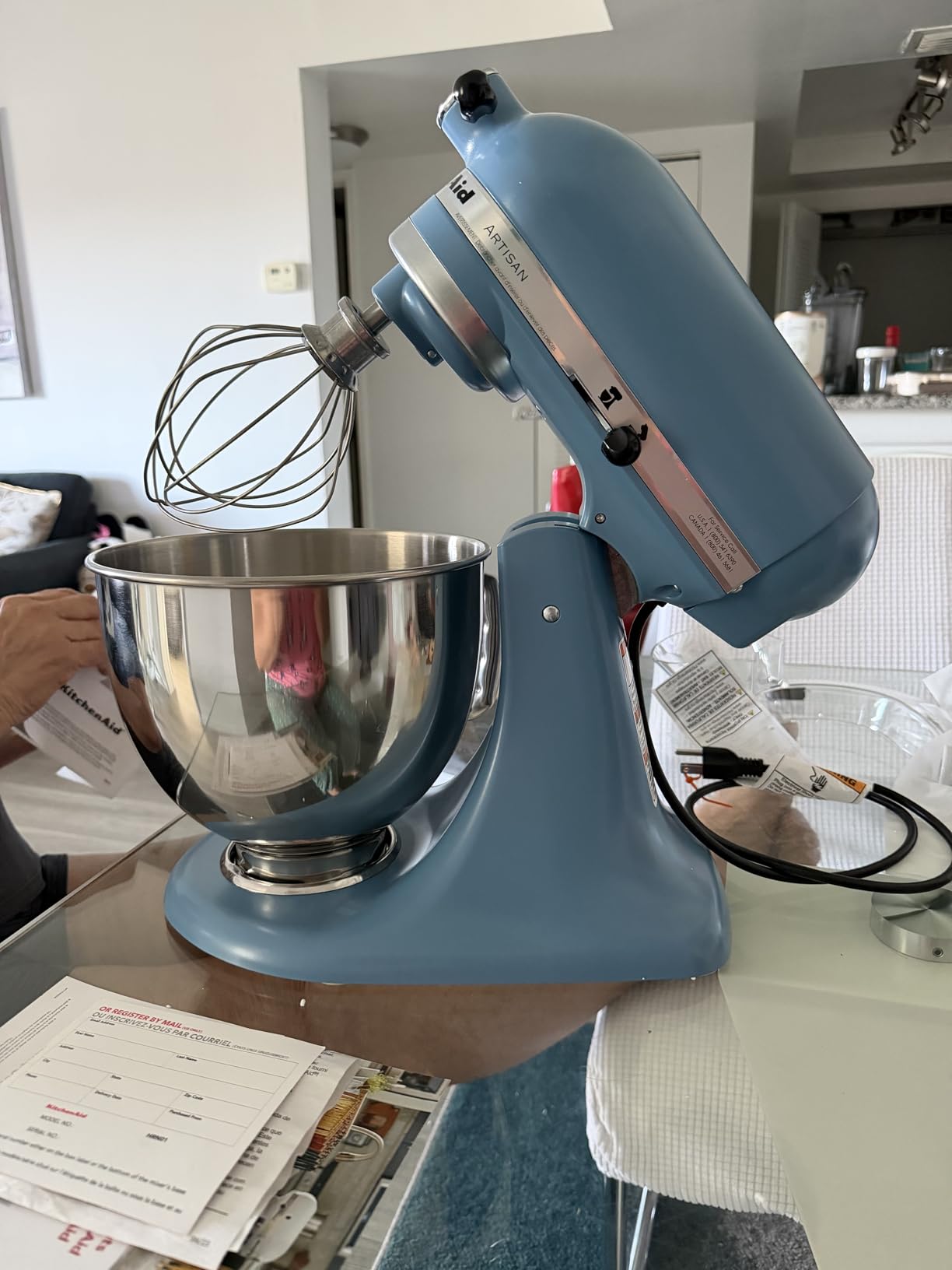 KitchenAid Artisan, 5-Qt Tilt Head Stand Mixer, KSM150PS, Cardamom customer photo 2