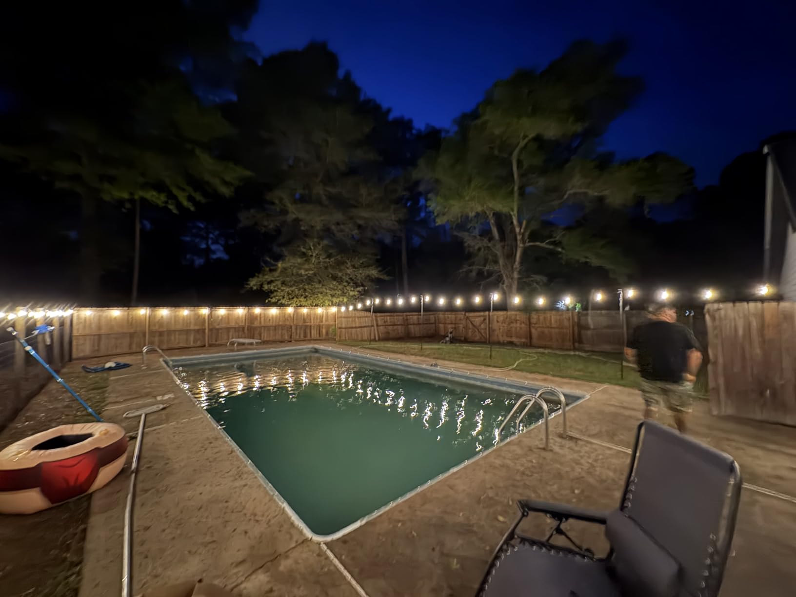 RTTY Outdoor String Lights 200 FT, Waterproof Outside Patio Light LED | Commercial Grade G40 Hanging Lights, Dimmable Shatterproof 74 Bulbs for Backyard, Cafe, Bistro, Yard, Deck, Market, Wedding customer photo 2