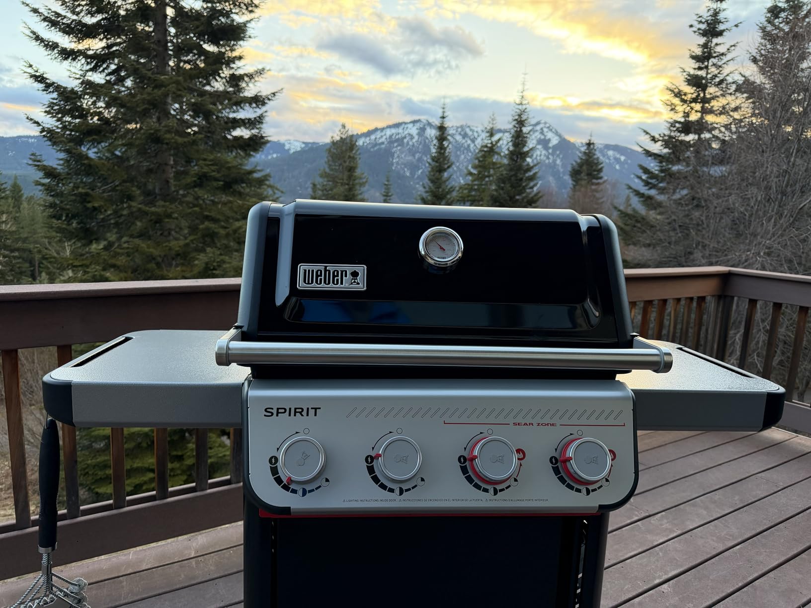 Weber Spirit E-425 Gas Grill for Outdoor Cooking, Propane Gas Grill, Black | 4 Burners, Sear Zone w/Boost Burners, Porcelain-Enameled Cast-Iron Grates, Weber Works Rails customer photo 1