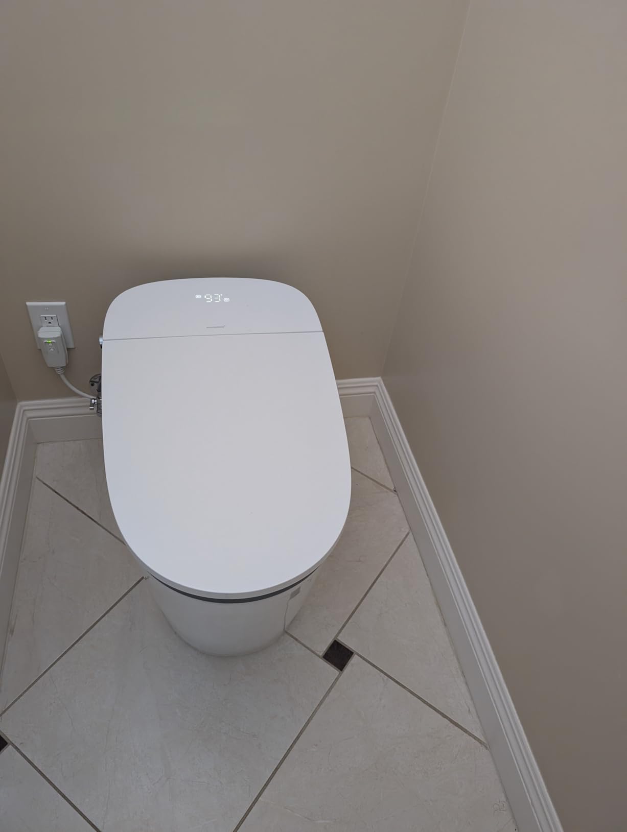 WOODBRIDGE Smart Toilet with 1000g MaP Flush Score & Foam Shield (EBT350) | Auto Open & Close, ADA Comfort Chair Height, Water Flow Hygiene Design, Moving Warm Dryer, Blackout Flush, Heated Seat customer photo 2