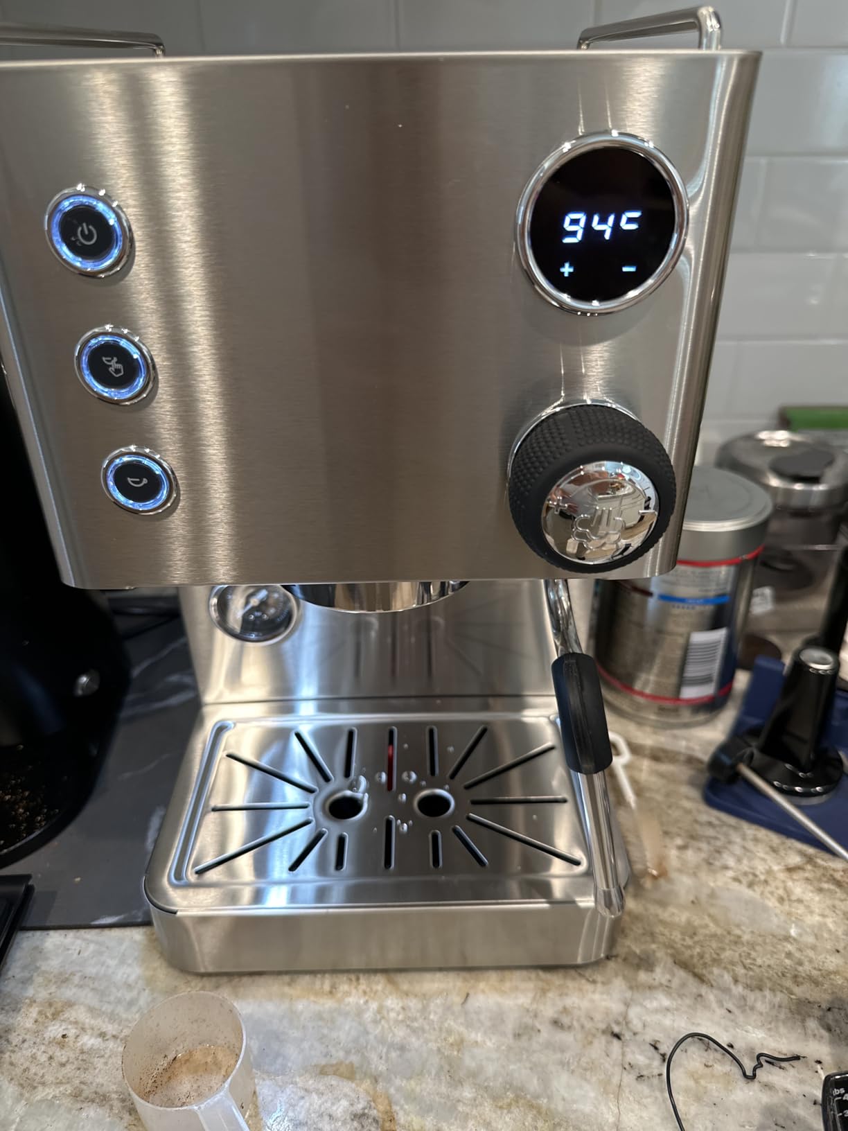 Turin Legato Espresso Machine | 58mm Portafilter, PID Temperature Control, Dual Boiler-Thermoblock System, Stainless Steel, Black, or White (Stainless Steel) customer photo 1