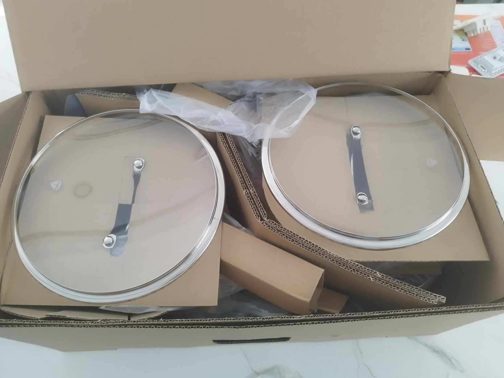 Blue Diamond Hybrid Nonstick Stainless Steel 12 Piece Cookware Set, Tri-Ply PFAS-Free Ceramic Diamond Bond Pots & Pans, Dishwasher & Oven Safe to 850F, Induction Ready, Metal Utensil Safe, Silver customer photo 2