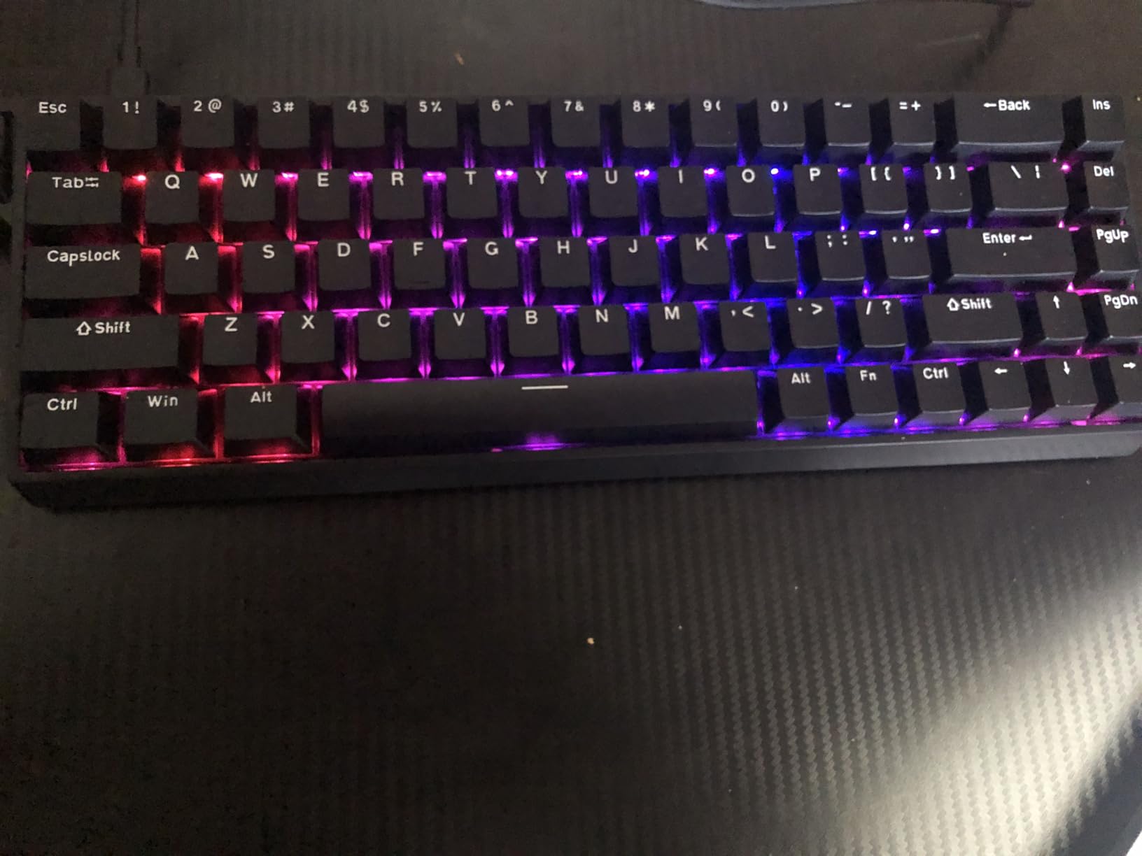AULA WIN68 HE Mechanical Gaming Keyboard 60%, Hall Effect Magnetic Switch, Fast Trigger Mode Adjustable Actuation, 8000Hz Polling Rate, RGB Backlit, Wired Black Keyboard for Laptop/PC Gamer customer photo 1