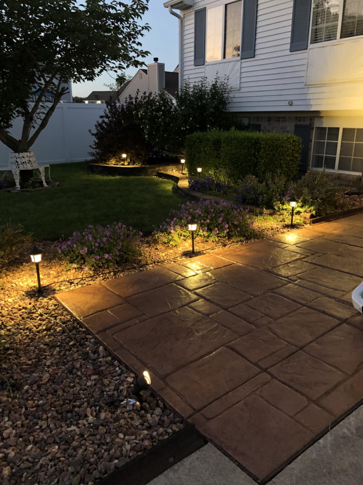 EDISHINE 3W 120LM LED Pathway Lights & 3.2W 240LM Spotlights Kit | 12V Outdoor Landscape Lighting with Connectors, Aluminum, Waterproof for Yard, Path, Garden customer photo 2