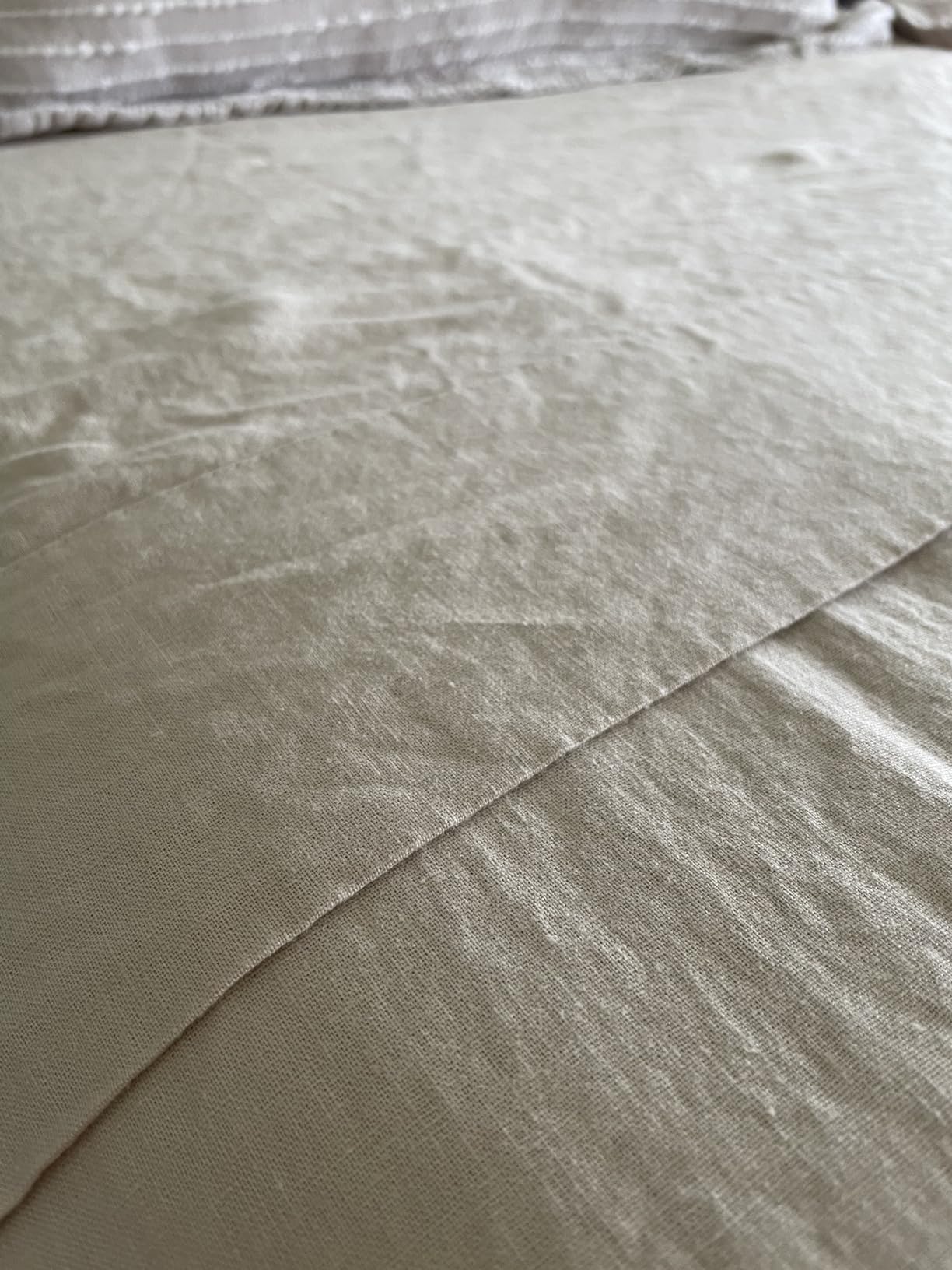 Talasily 100% Linen Sheets Queen Size, French Linen Bed Sheet Set | Cooling for Hot Sleepers, OEKO-TEX Certified, Soft Breathable Washed Linen, Tear Resistant, 16