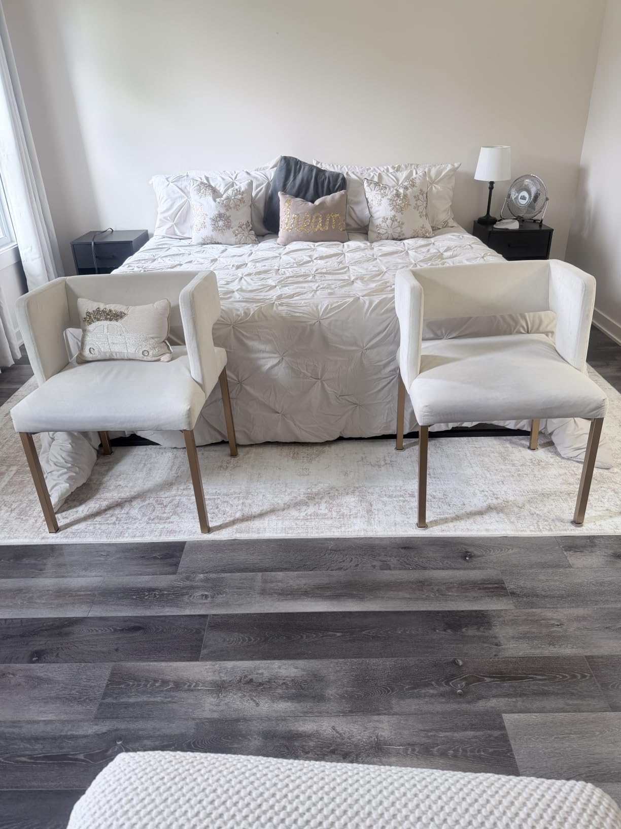 Area Rug 8x10 Washable Rug, Vintage Boho Medallion Rugs Non-Slip Soft Low Pile Large Distressed Rug Indoor Retro Carpet for Living Room Bedroom Dining Room Office Children's Room (Beige, 8'x10') customer photo 2