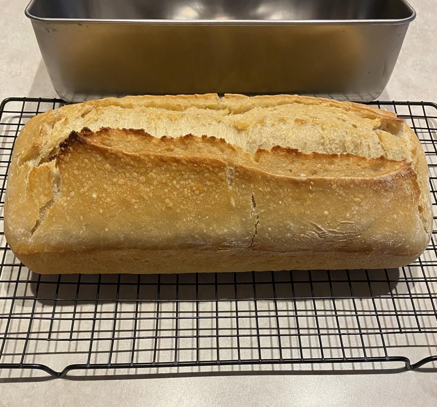 P&P CHEF Bread Loaf Pan, Stainless Steel Large Loaf Pans for Baking, 2Pcs | 12 x 5 Inch Large Bread Loaf Pan for Baking Homemade Bread, Meatloaf, Brownies, Non-Toxic & Heavy-duty, Oven& Dishwasher Safe customer photo 1