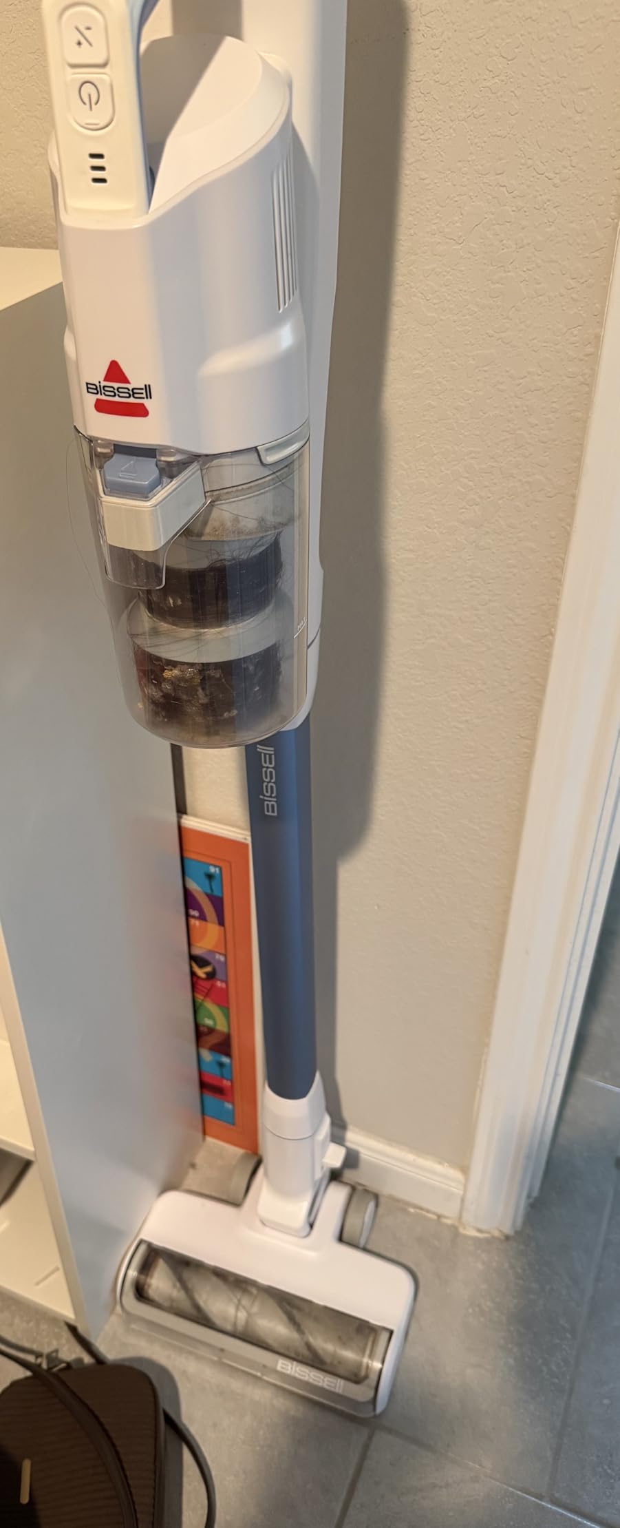 Bissell PowerClean 200W Self-Standing Cordless Vacuum, 4173 | Wall mount for storage; tangle-free brush roll; bright headlights; upholstery tool; removable battery customer photo 2