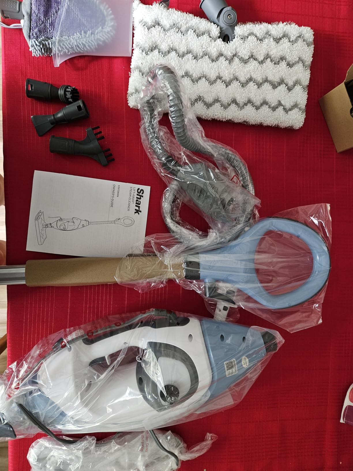 Shark Lift-Away Steam Mop with Detachable Handheld Steam, Blue, S3972BRN | 3 Steam Modes, 1 Double-Sided Washable Dirt Grip Pad customer photo 2