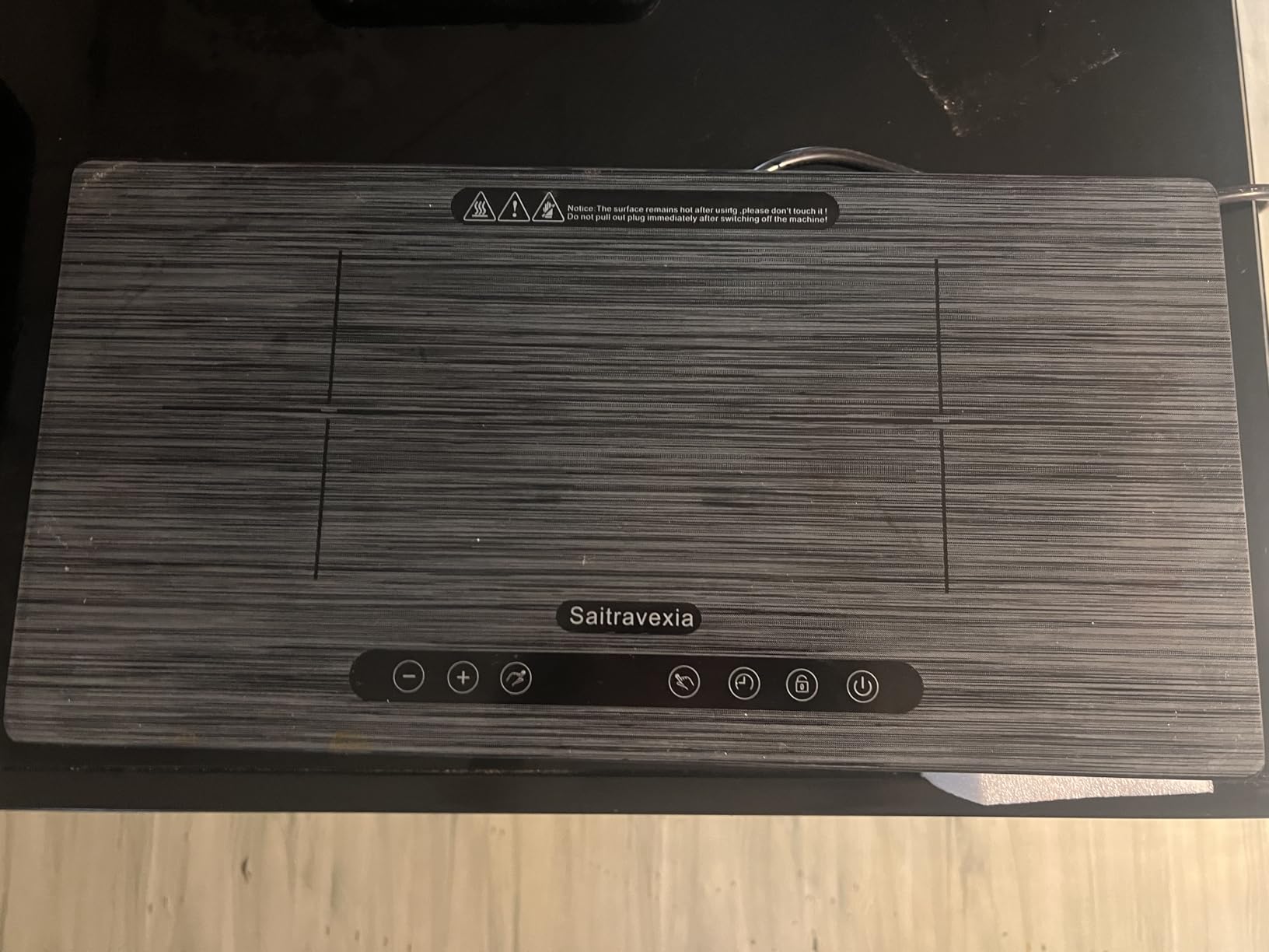 1800W Portable Double Induction Cooktop - 2 Burner Countertop Electric Stove with Touch Control, Dot Pattern Panel, 8 Power Levels, Timer, Safety Lock, Compatible with Magnetic Cookware customer photo 2
