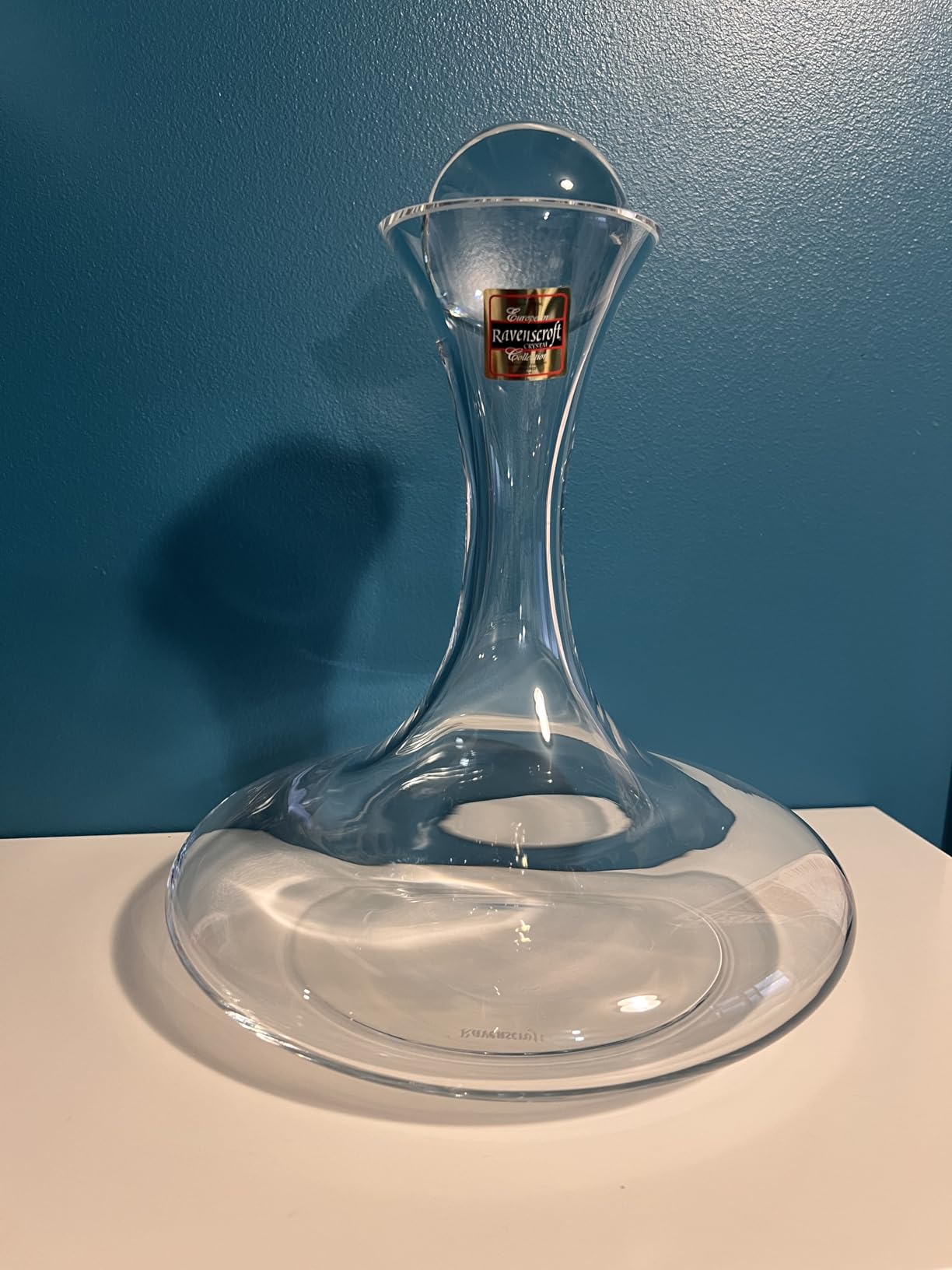 Large Wine Decanter | Hand-Crafted in Europe | 66 FL Oz | Crystal Ground Stopper | Wide Base for Optimal Aeration | 100% Lead-Free Crystal | Handblown | Gift-Boxed | Elegant Design customer photo 2
