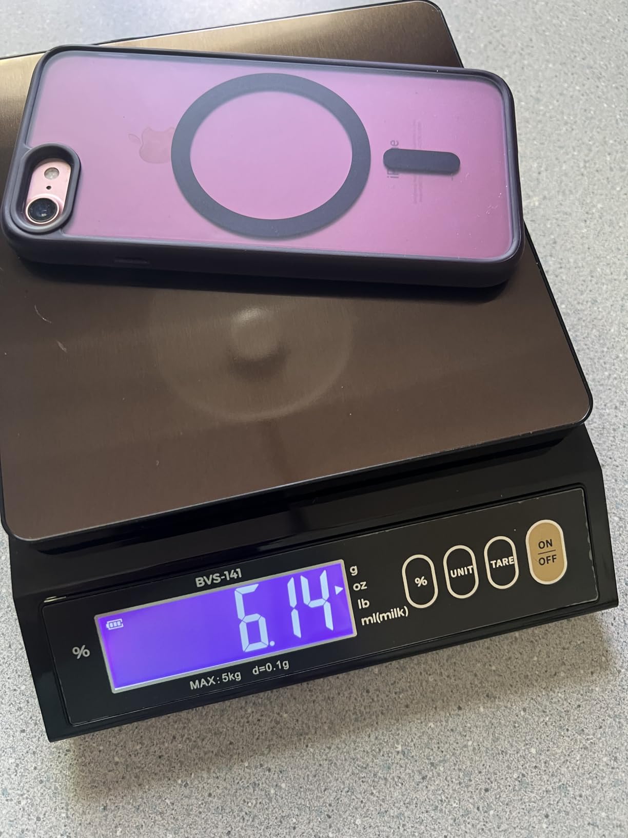 Bonvoisin Baking Scale 0.1 Gram Accuracy Digital Scale for Kitchen, Candle, Soap and Sourdough Bread Making, with Percentage Weighing Function, Weigh in Grams, Pounds and Ounces (10 lb) customer photo 2