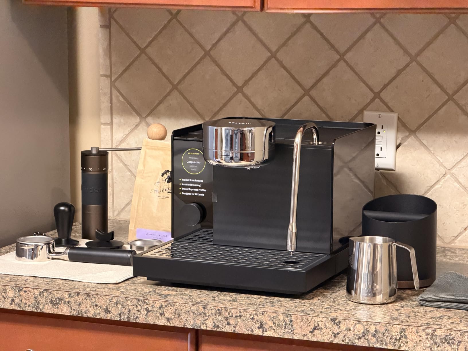 Fellow Espresso Series 1 - Home Espresso Machine - Heats in Under 2 Minutes, Precise Temperature Control, Pressure Profiling, Built-In Guidance, Assisted Milk Steaming, Matte Black customer photo 1