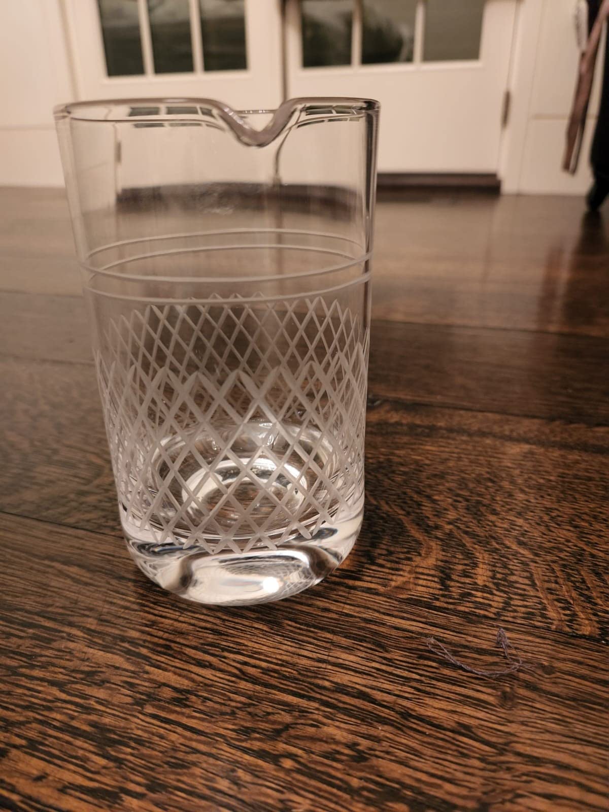 barillio 24 Oz Crystal Cocktail Mixing Glass | Seamless Lead-Free Crystal, Weighted Base Stirring Pitcher customer photo 2