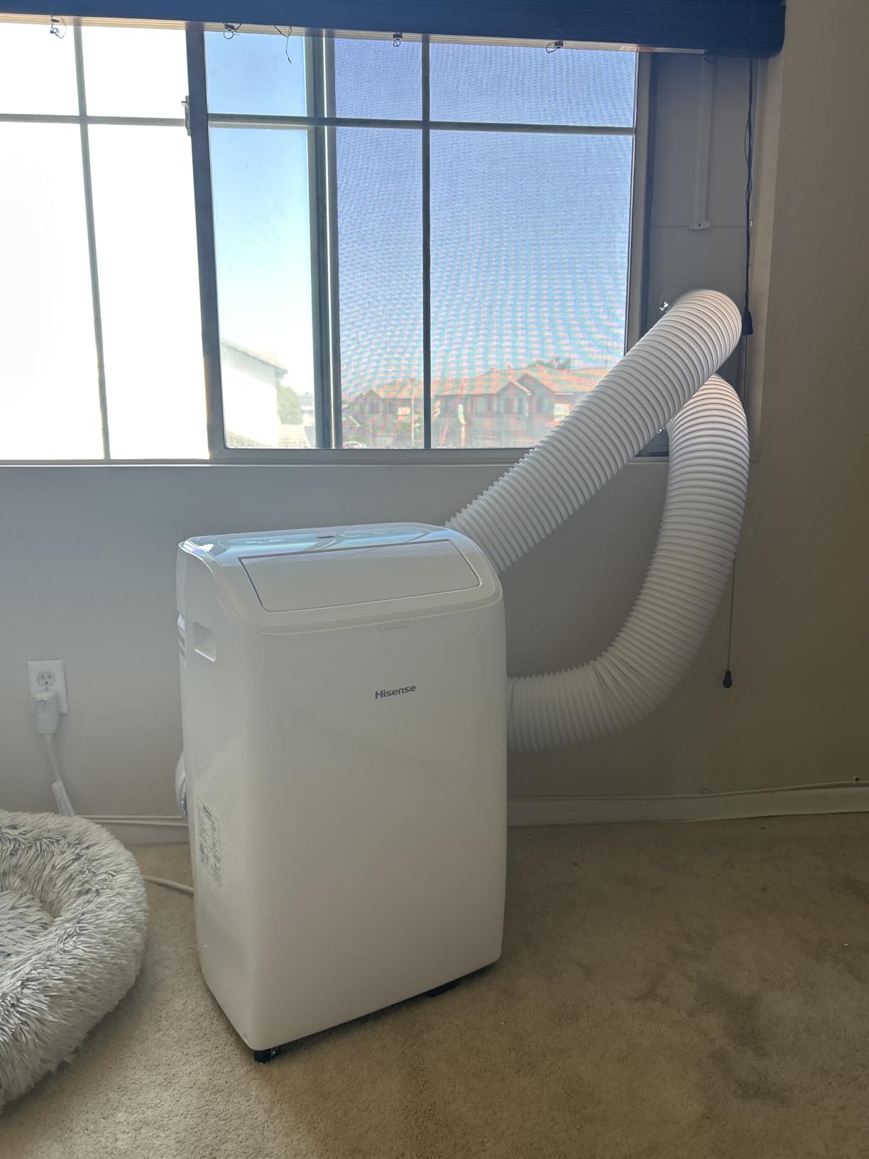 Hisense 8,000 BTU DOE/SACC (10,000 ASHRAE) Portable Air Conditioner Dual Hose & Inverter, 350 Sq Ft, Wi-Fi, ConnectLife App Google & Alexa, 3 operating modes, Noise 42 dB HAP0825TWD (Renewed) customer photo 1